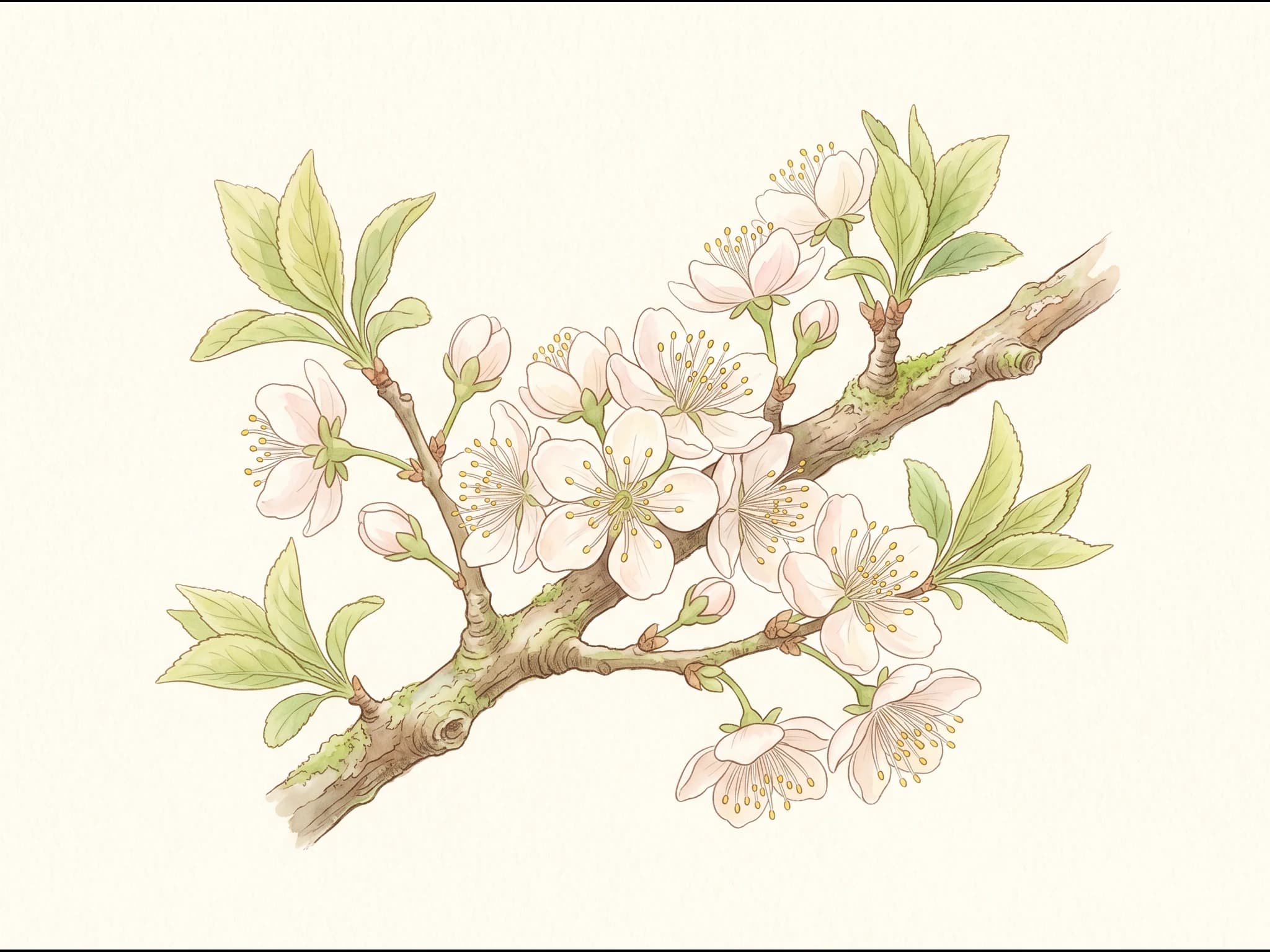 Ciruelo Claudia Verde — Flor