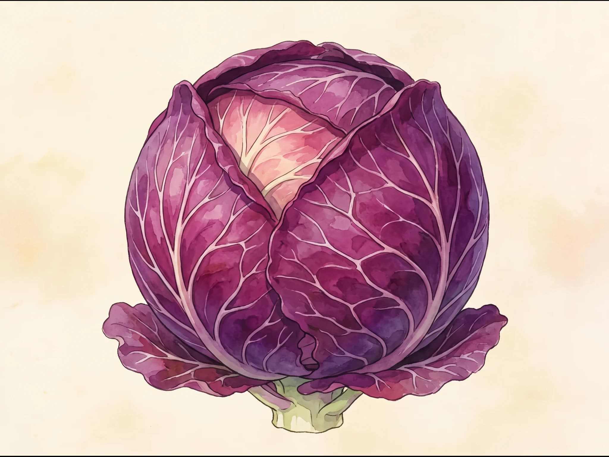Col Lombarda (roja) — Fruto