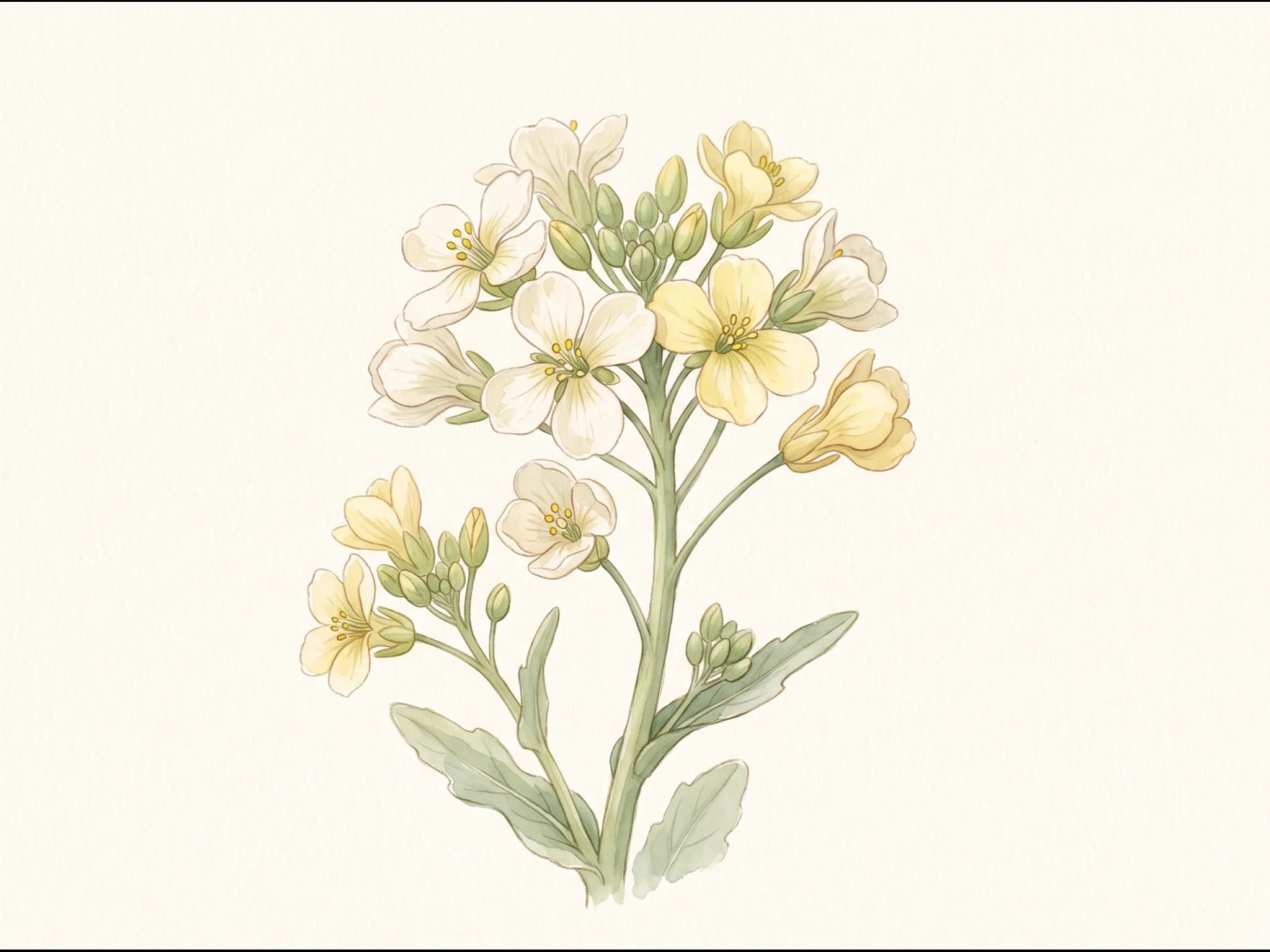 Col puntiaguda de primavera — Flor