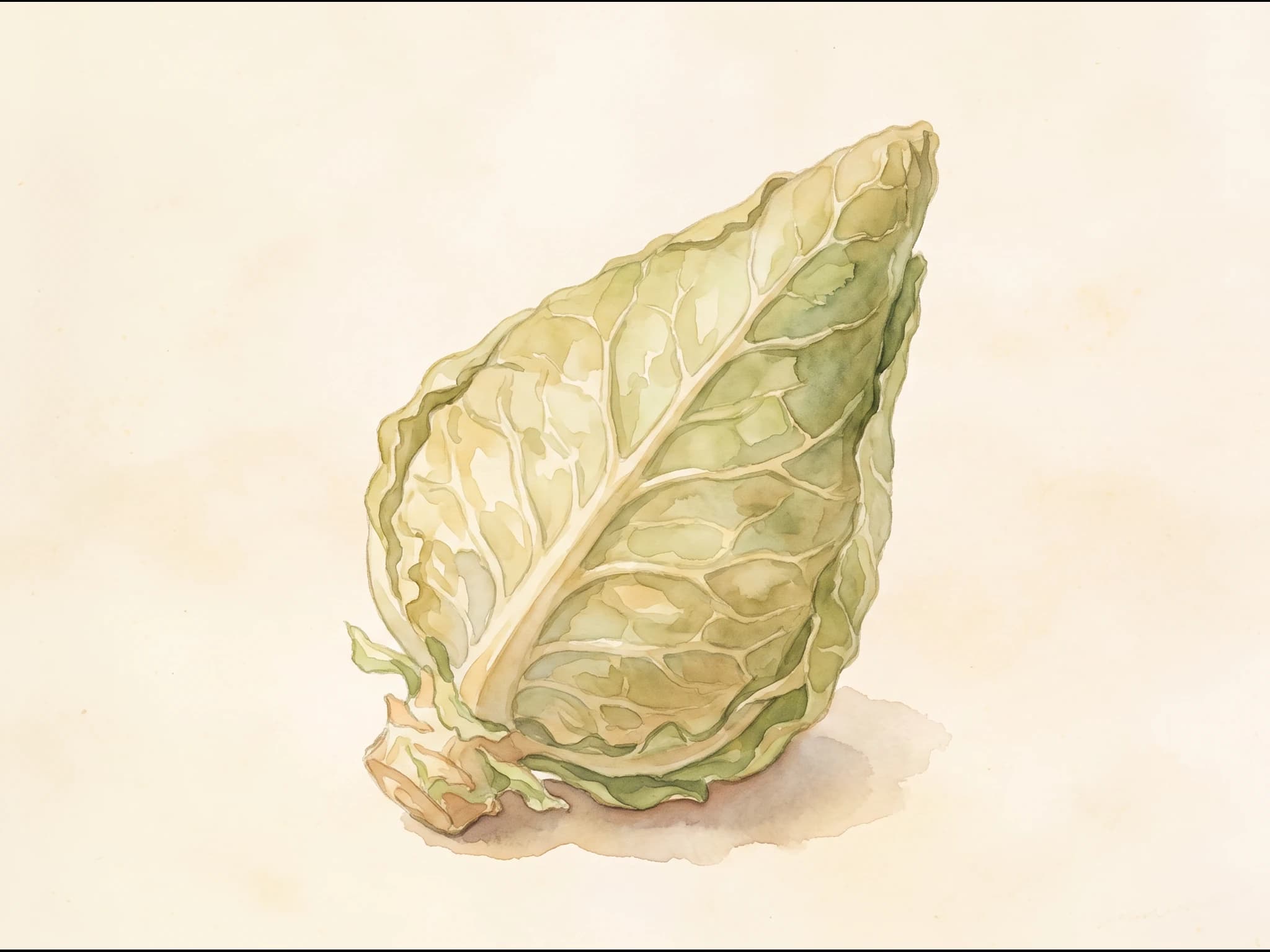 Col puntiaguda de primavera — Fruto