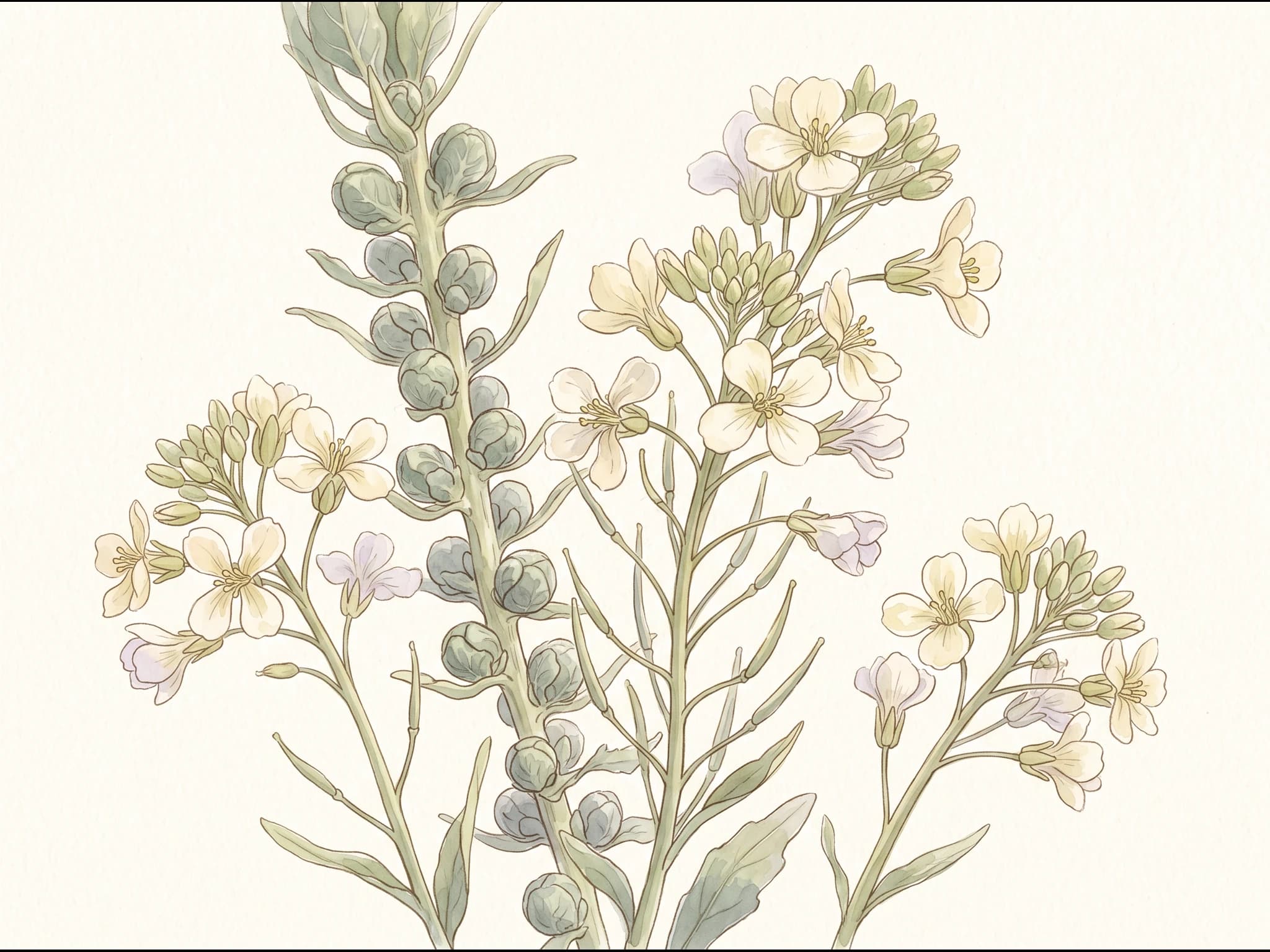 Coles de Bruselas — Flor
