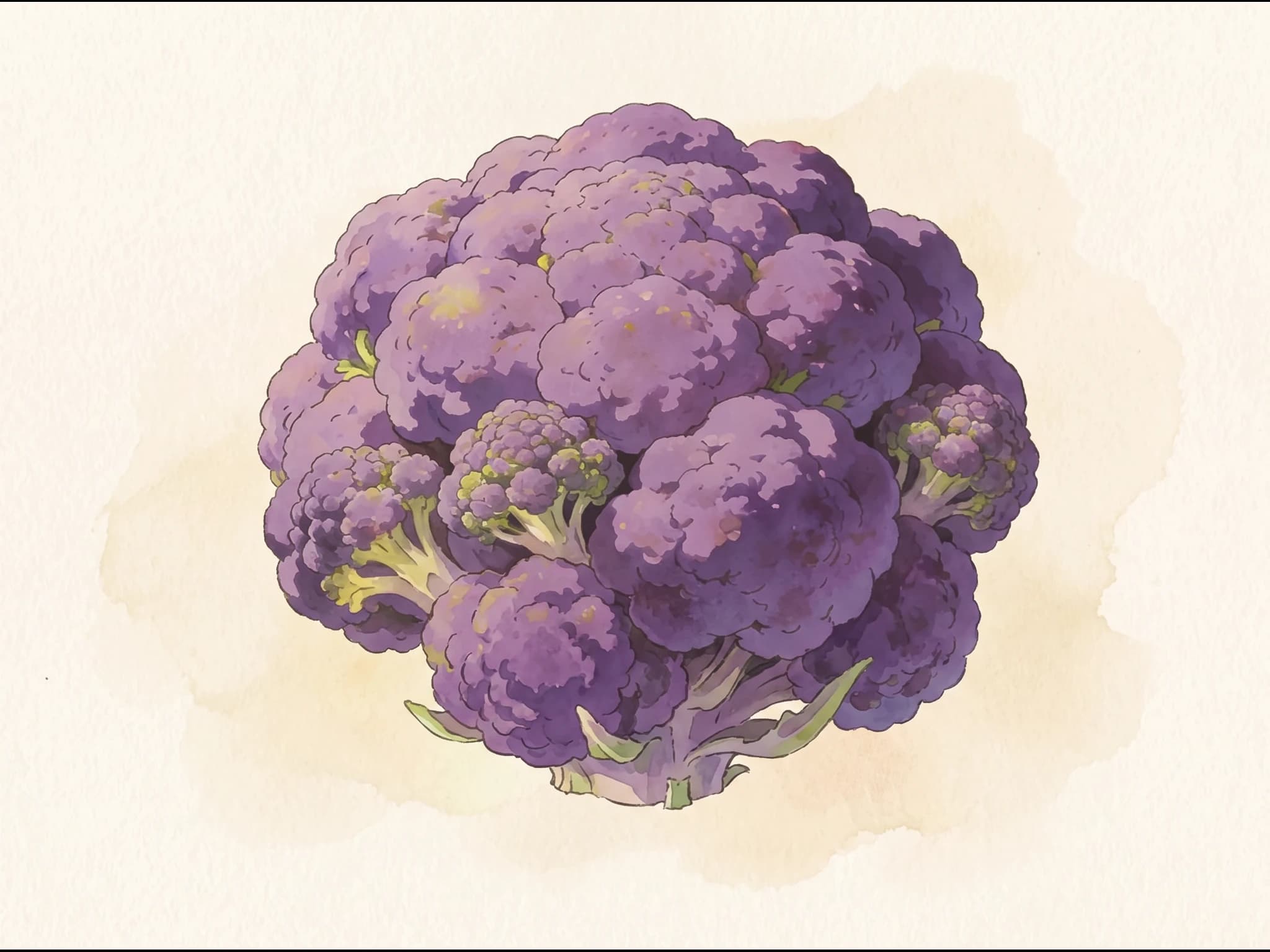 Coliflor púrpura — Fruto
