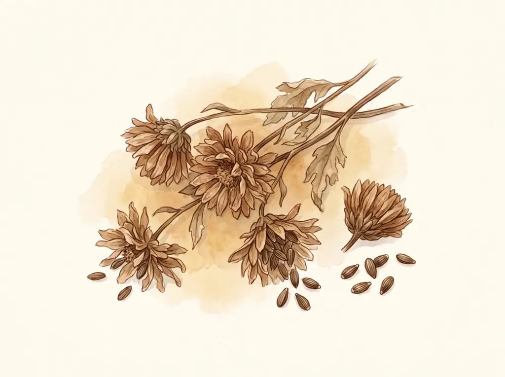 Crisantemo de jardín — Semillas