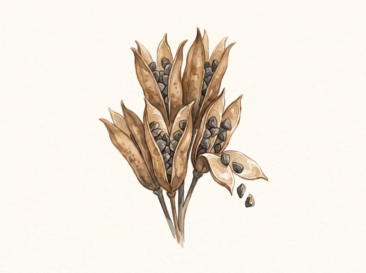 Delfinio (espuela de caballero) — Semillas
