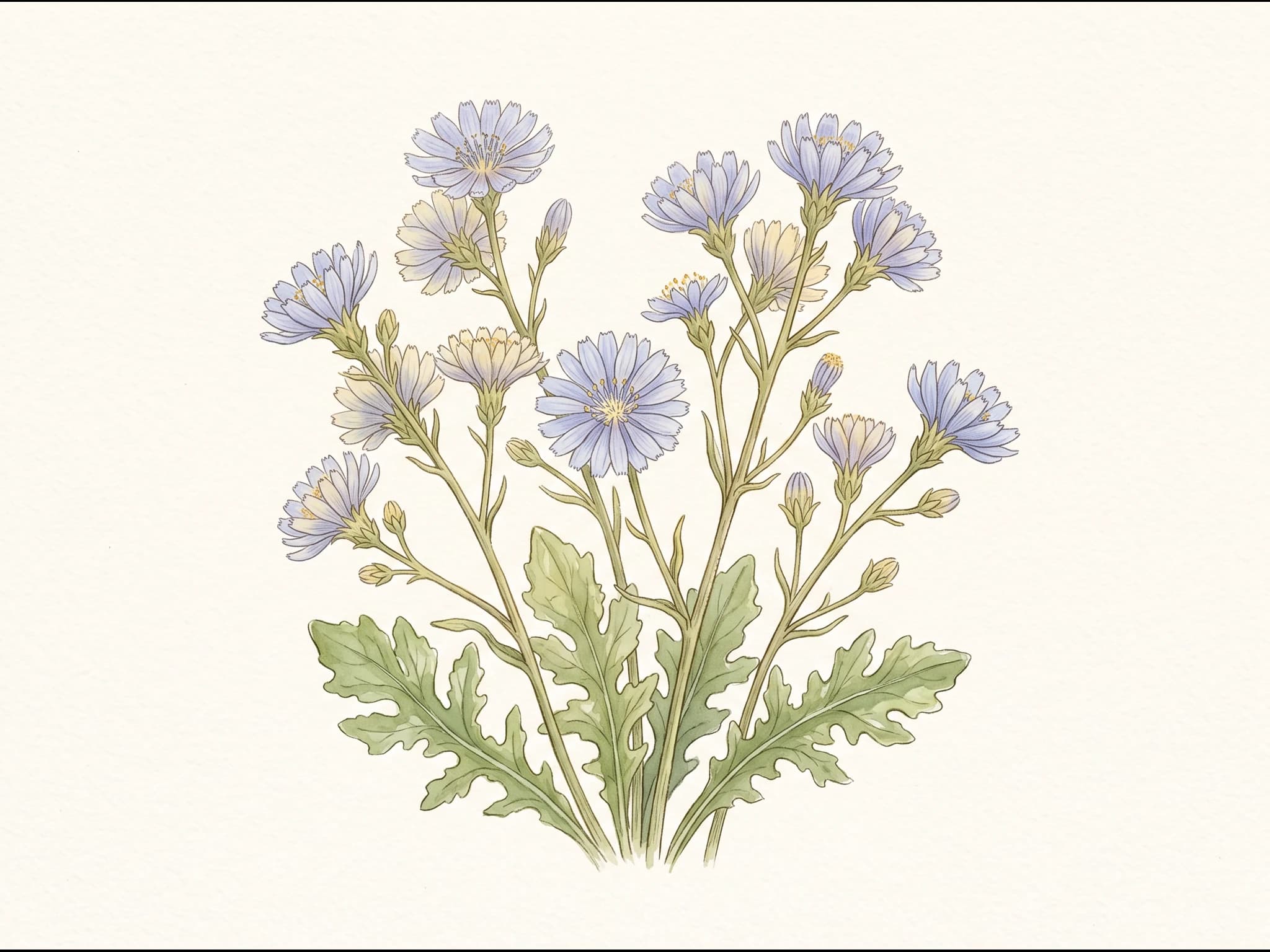 Escarola rizada — Flor