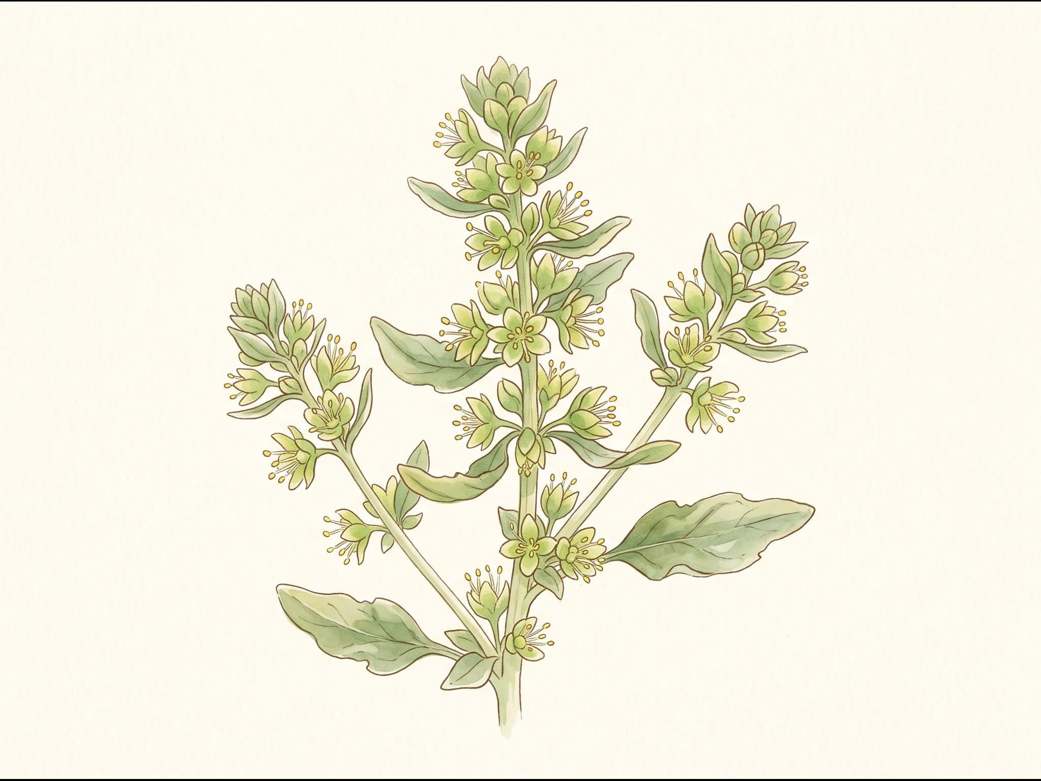 Espinaca — Flor