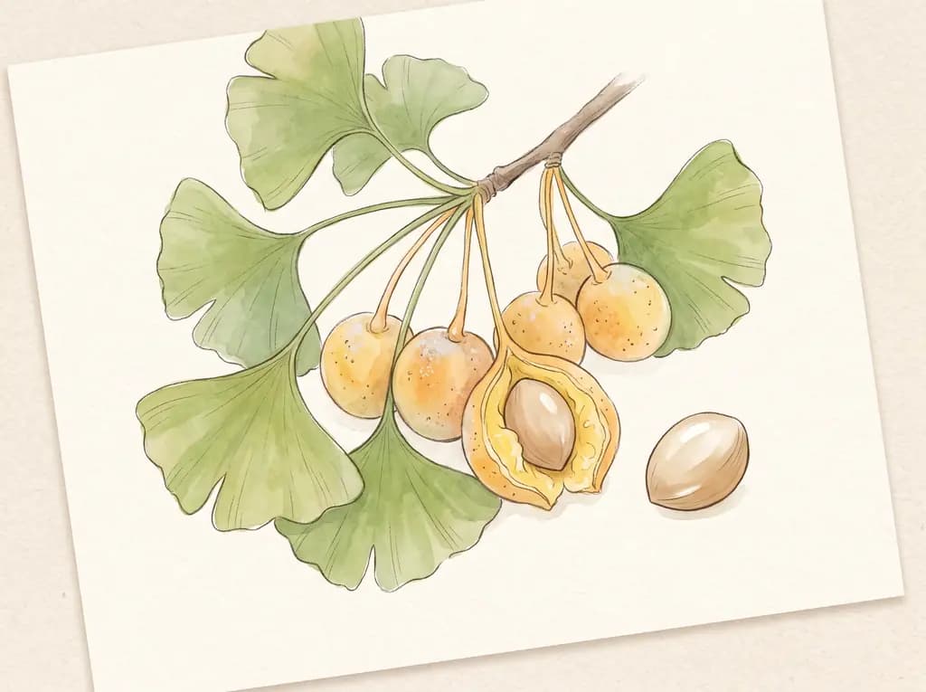 Ginkgo biloba — Semillas