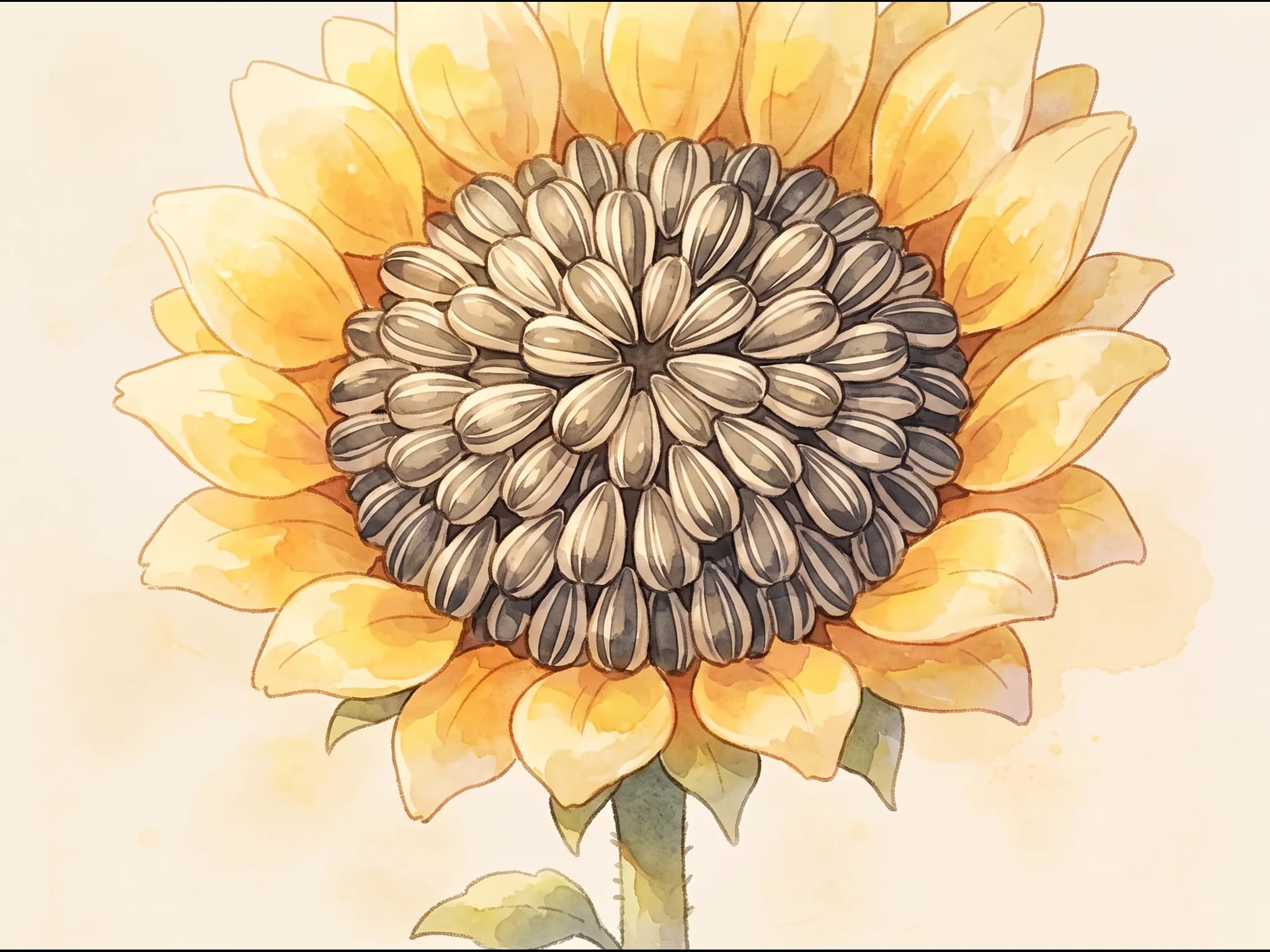 Girasol enano — Fruto