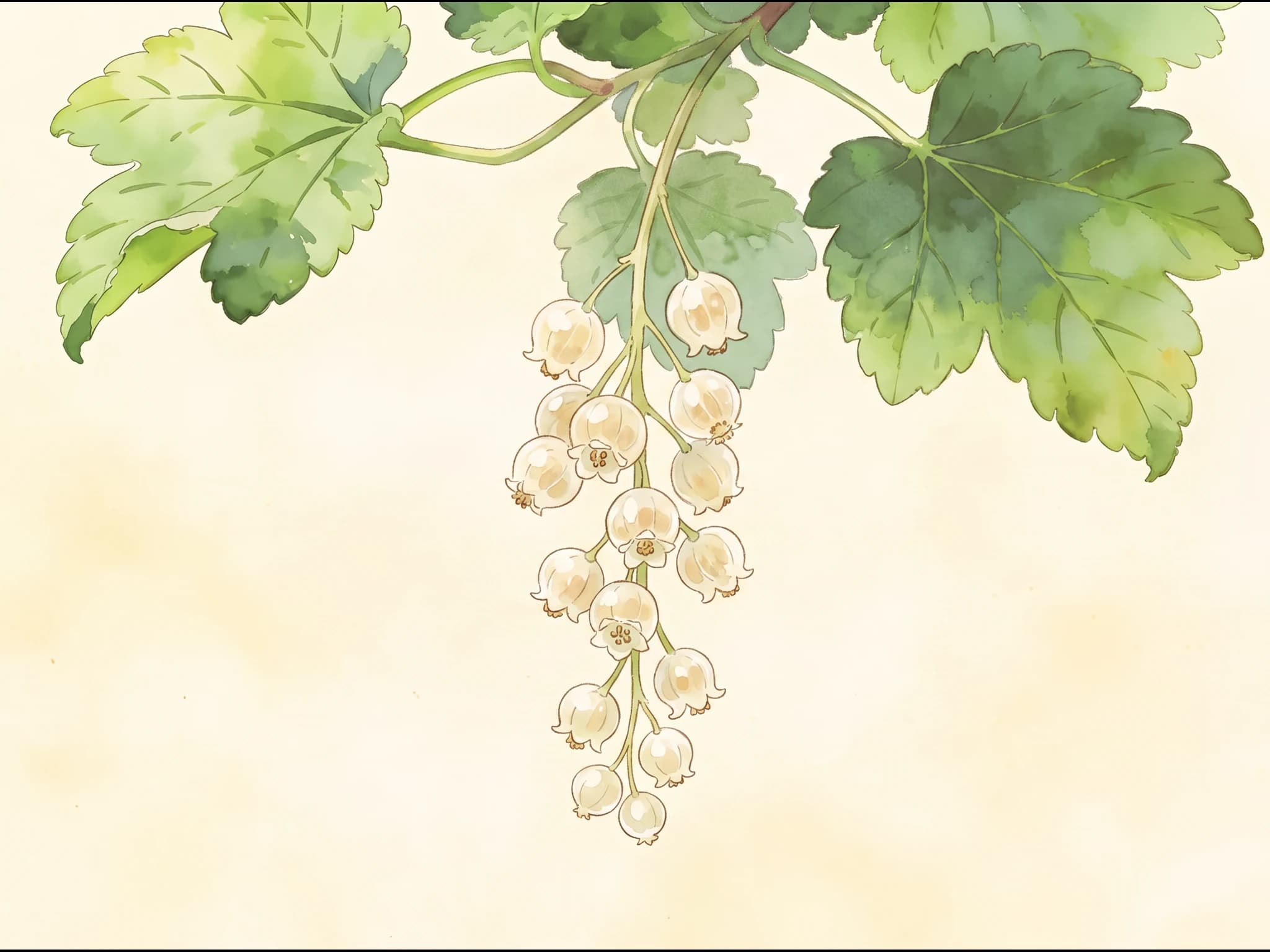Grosellero blanco — Flor