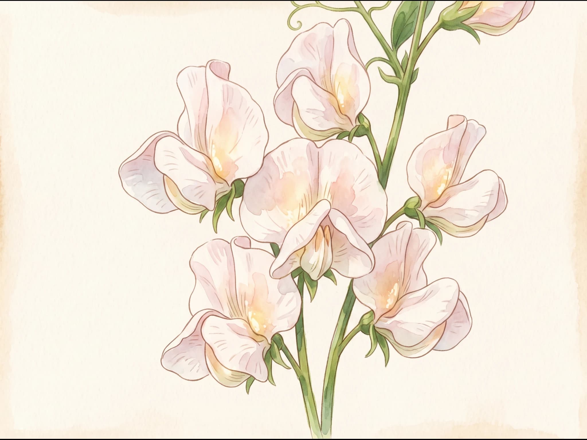 Guisante lágrima — Flor