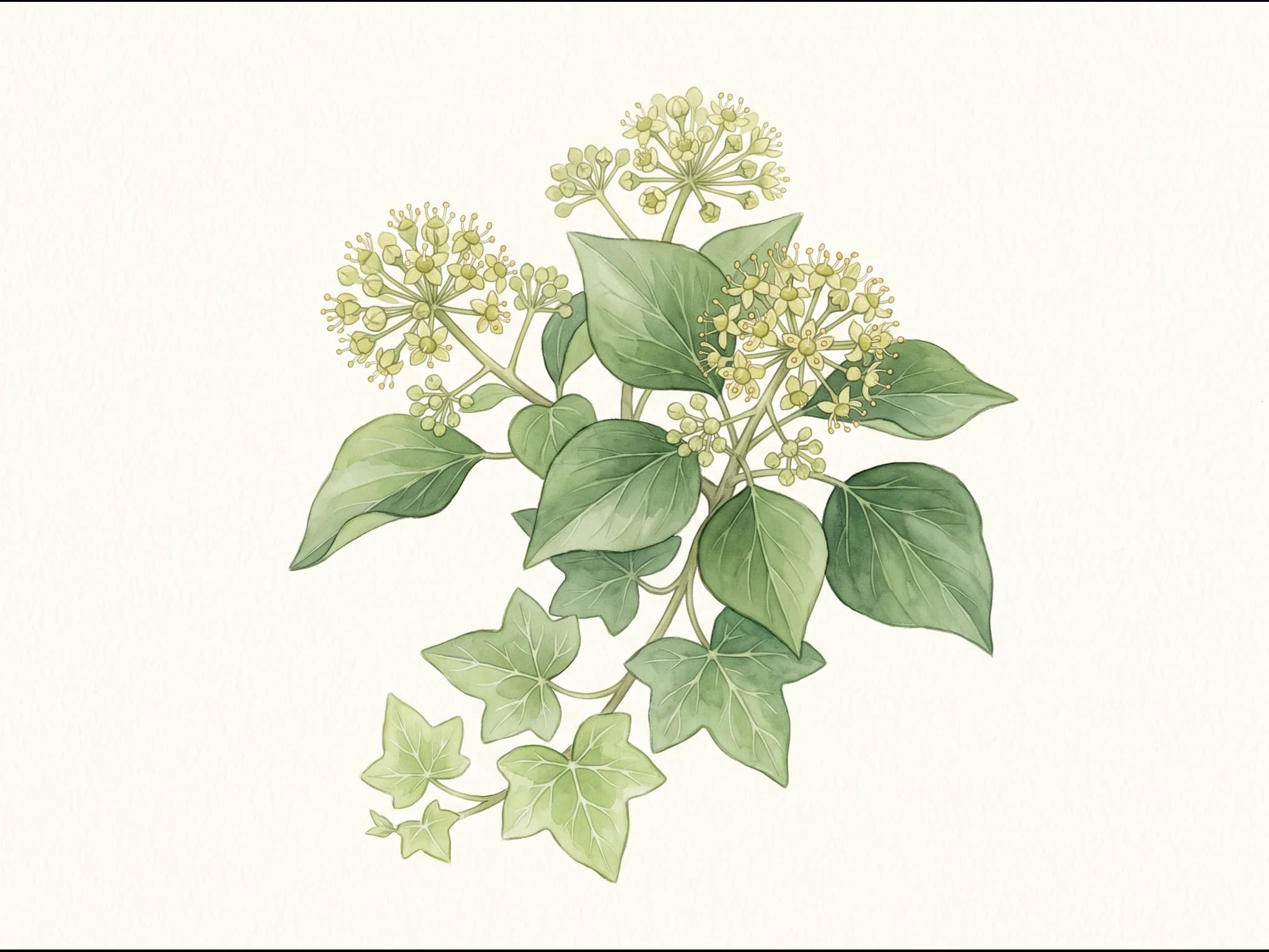 Hiedra común — Flor
