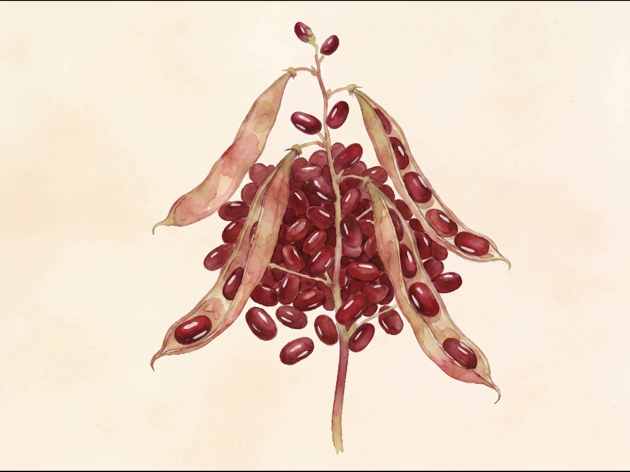 Judía azuki — Fruto