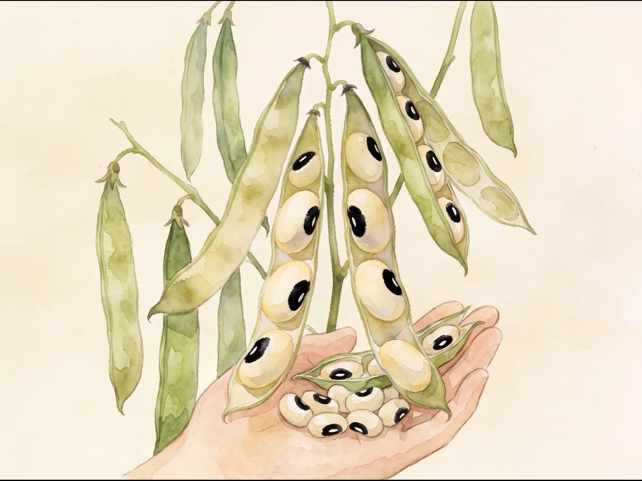 Judía careta (frijol carilla) — Fruto