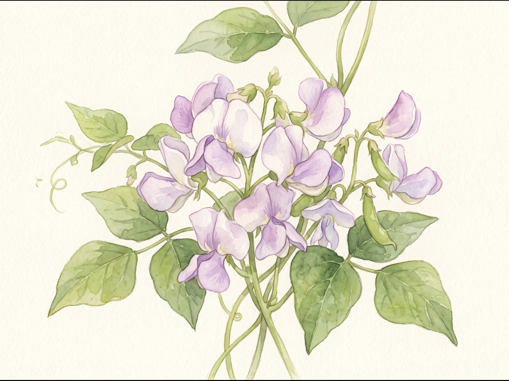 Judía Garrafal Oro — Flor