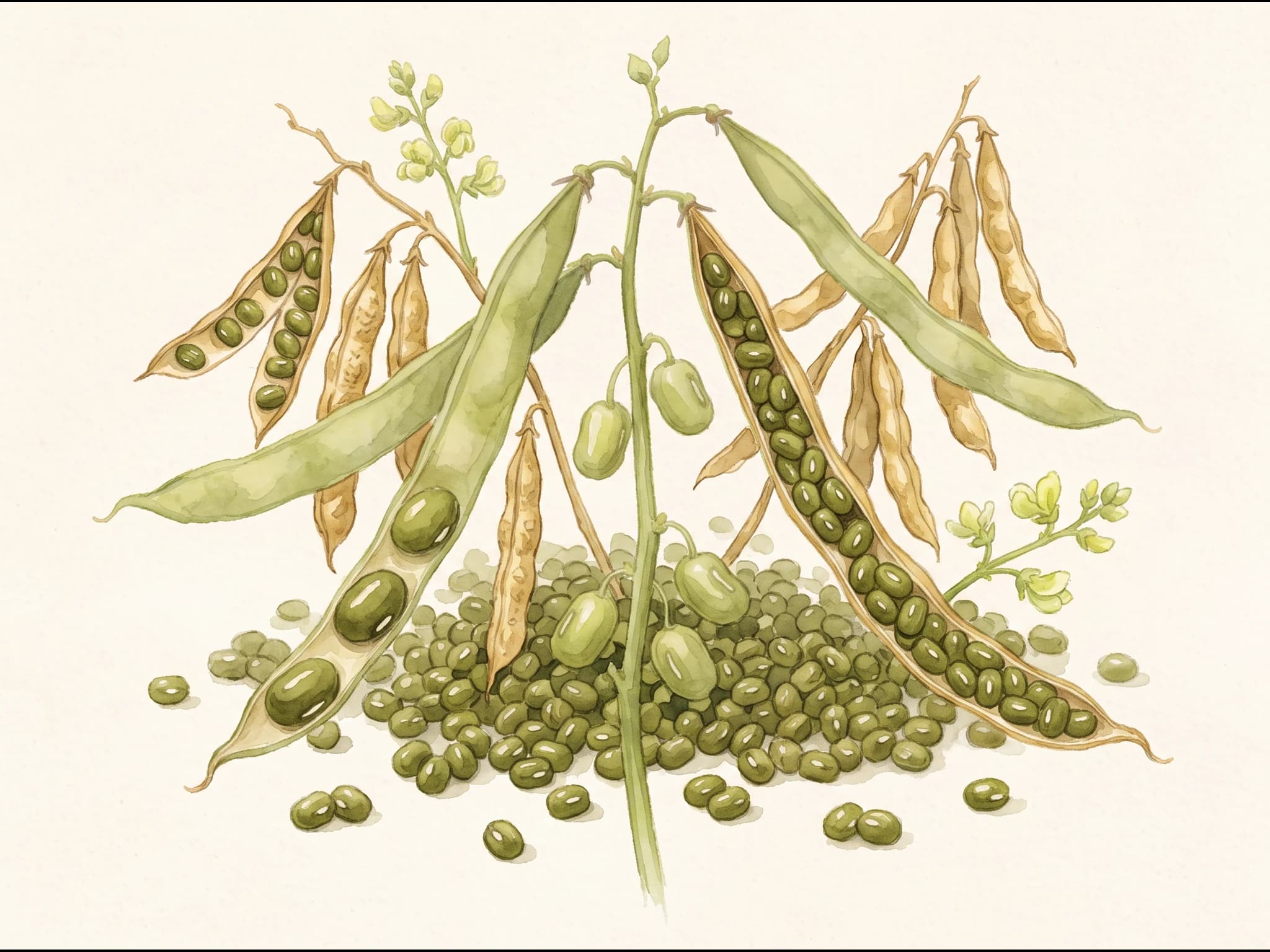 Judía mungo (soja verde) — Fruto