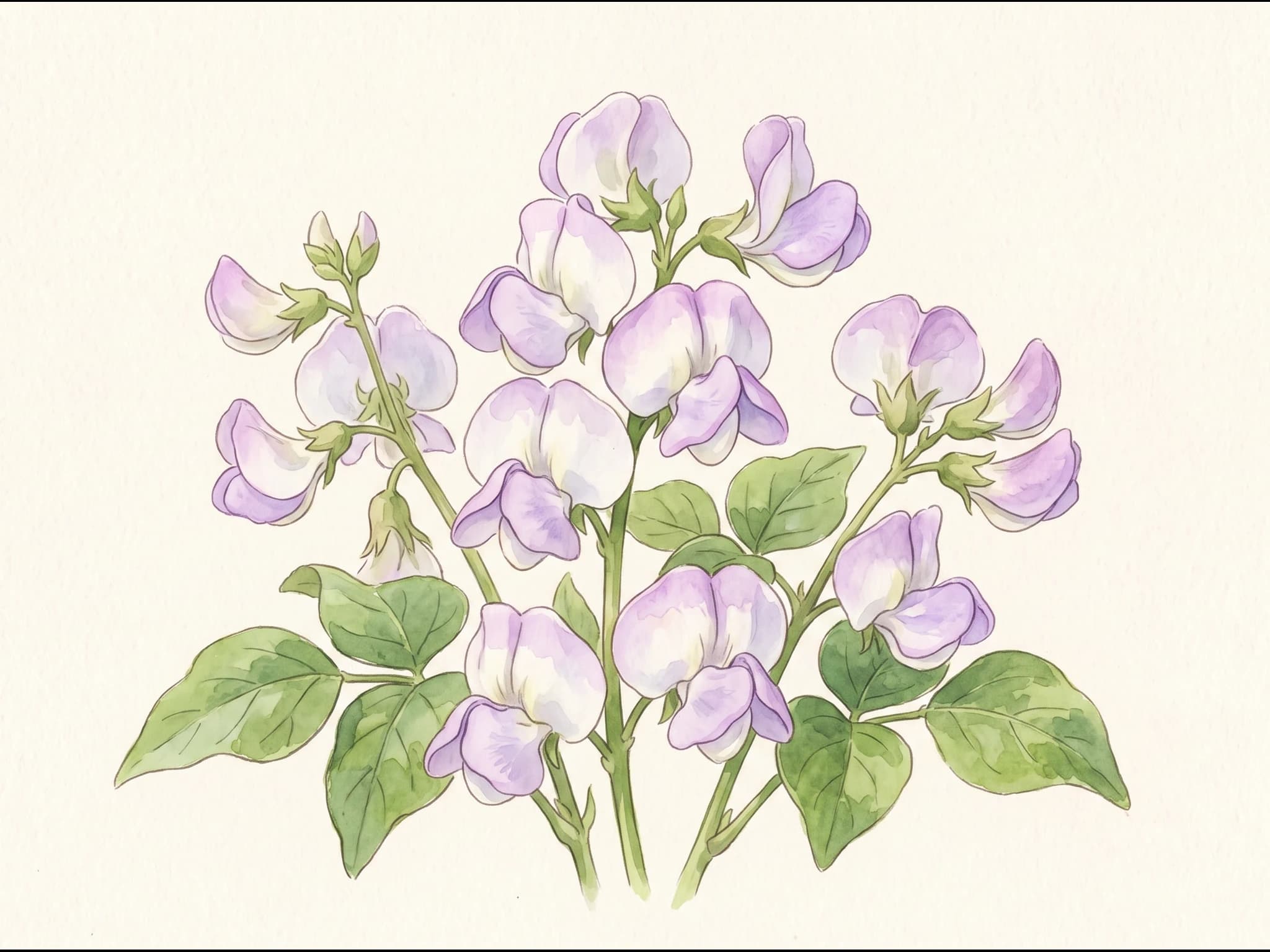 Judía Negra de Tolosa — Flor