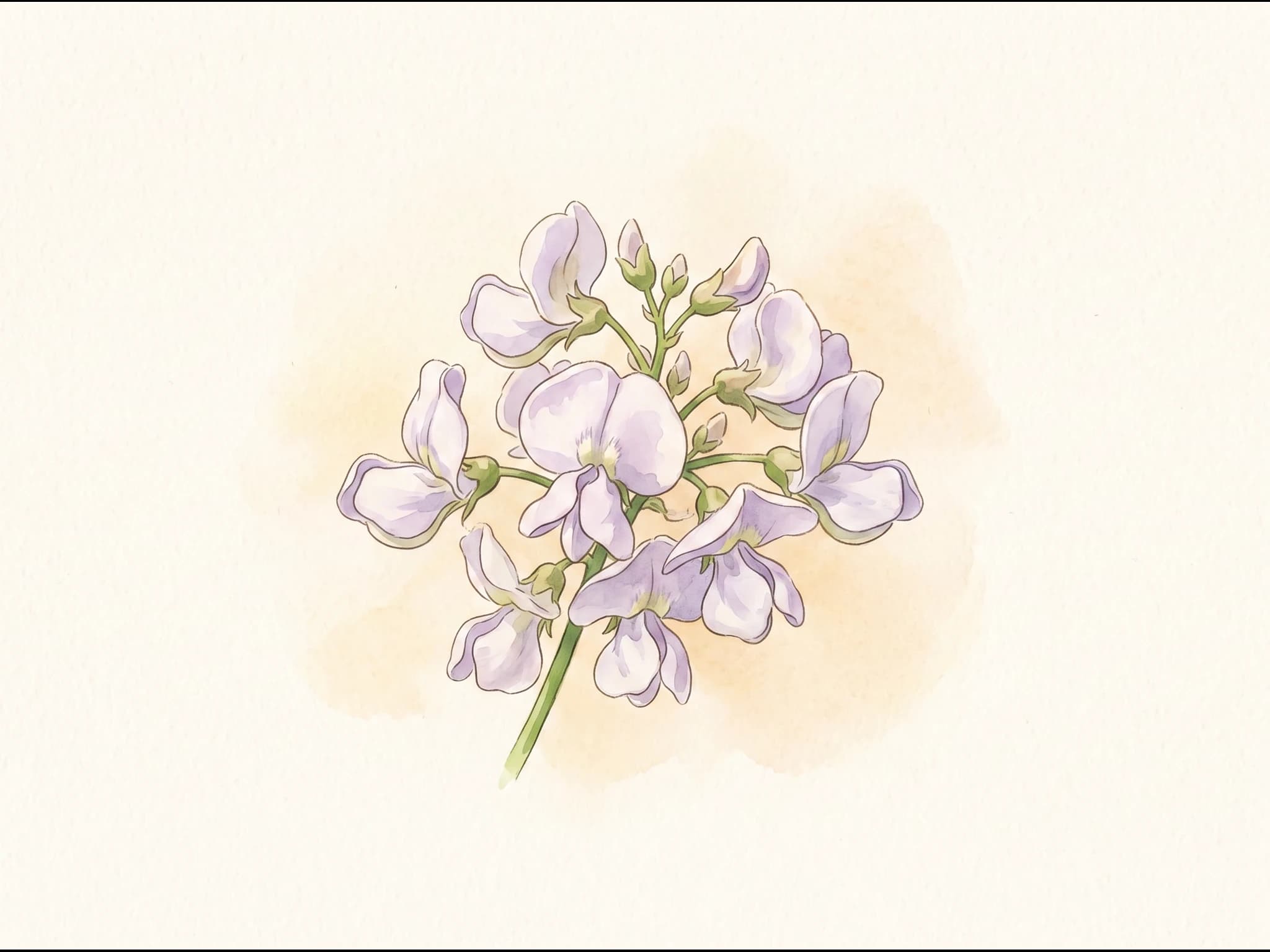 Judía verde de mata baja — Flor