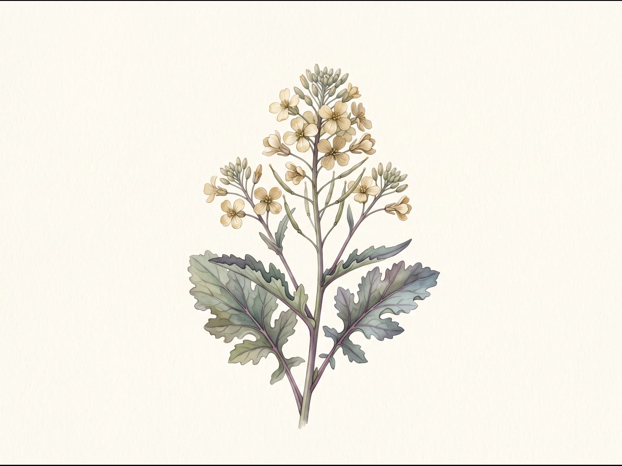 Kale Red Russian — Flor