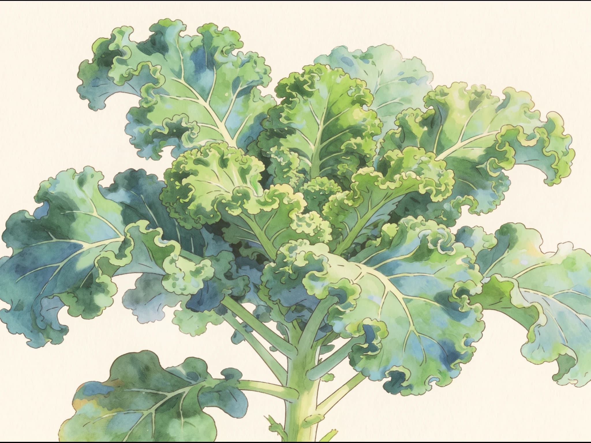 Kale rizado — Fruto