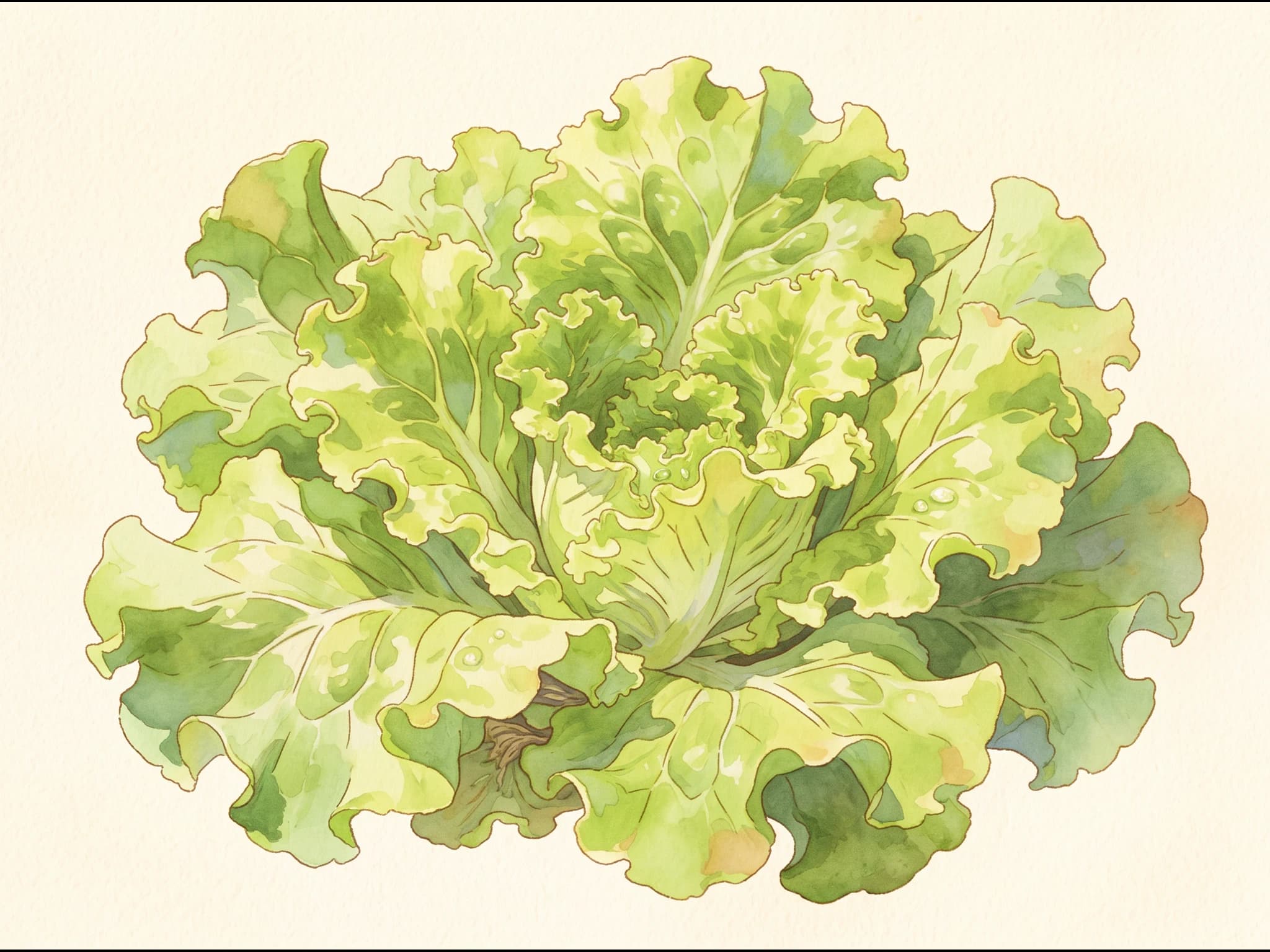 Lechuga Batavia — Fruto