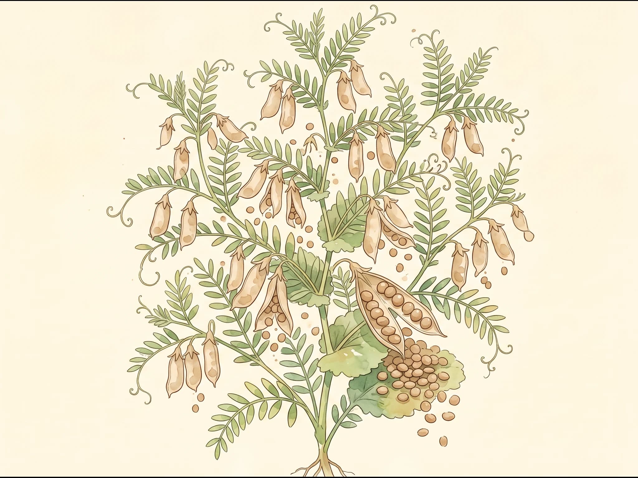 Lenteja Pardina — Fruto