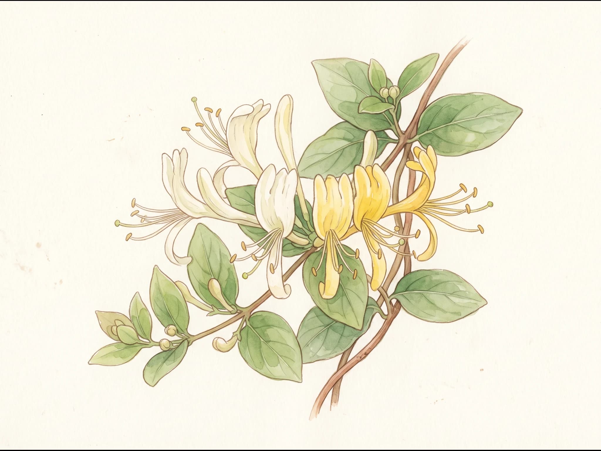 Madreselva japonesa — Flor