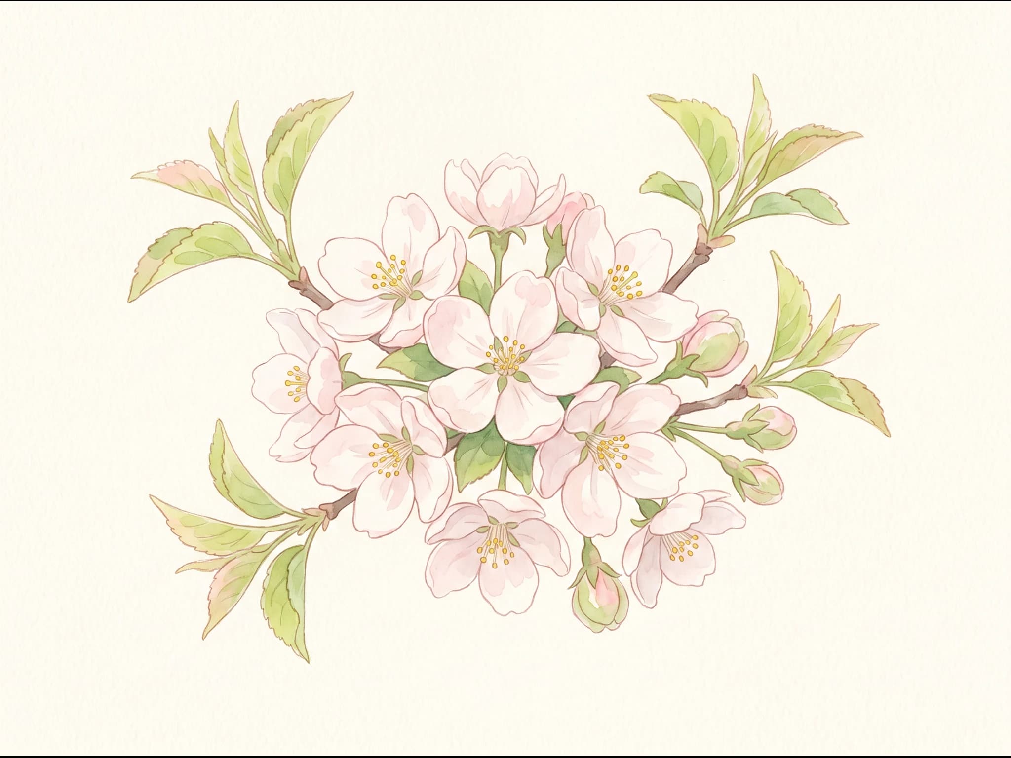 Manzano Fuji — Flor
