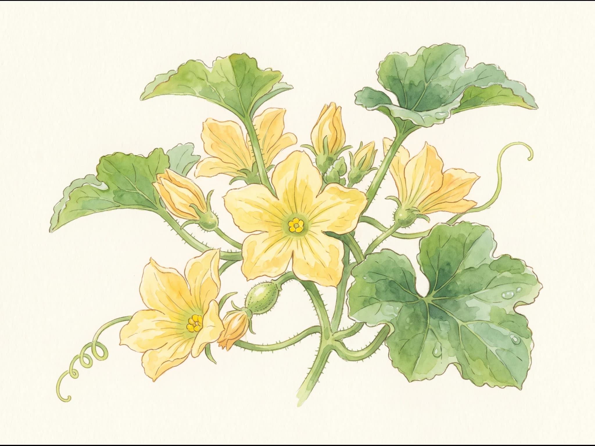 Melón Cantalupo Charentais — Flor