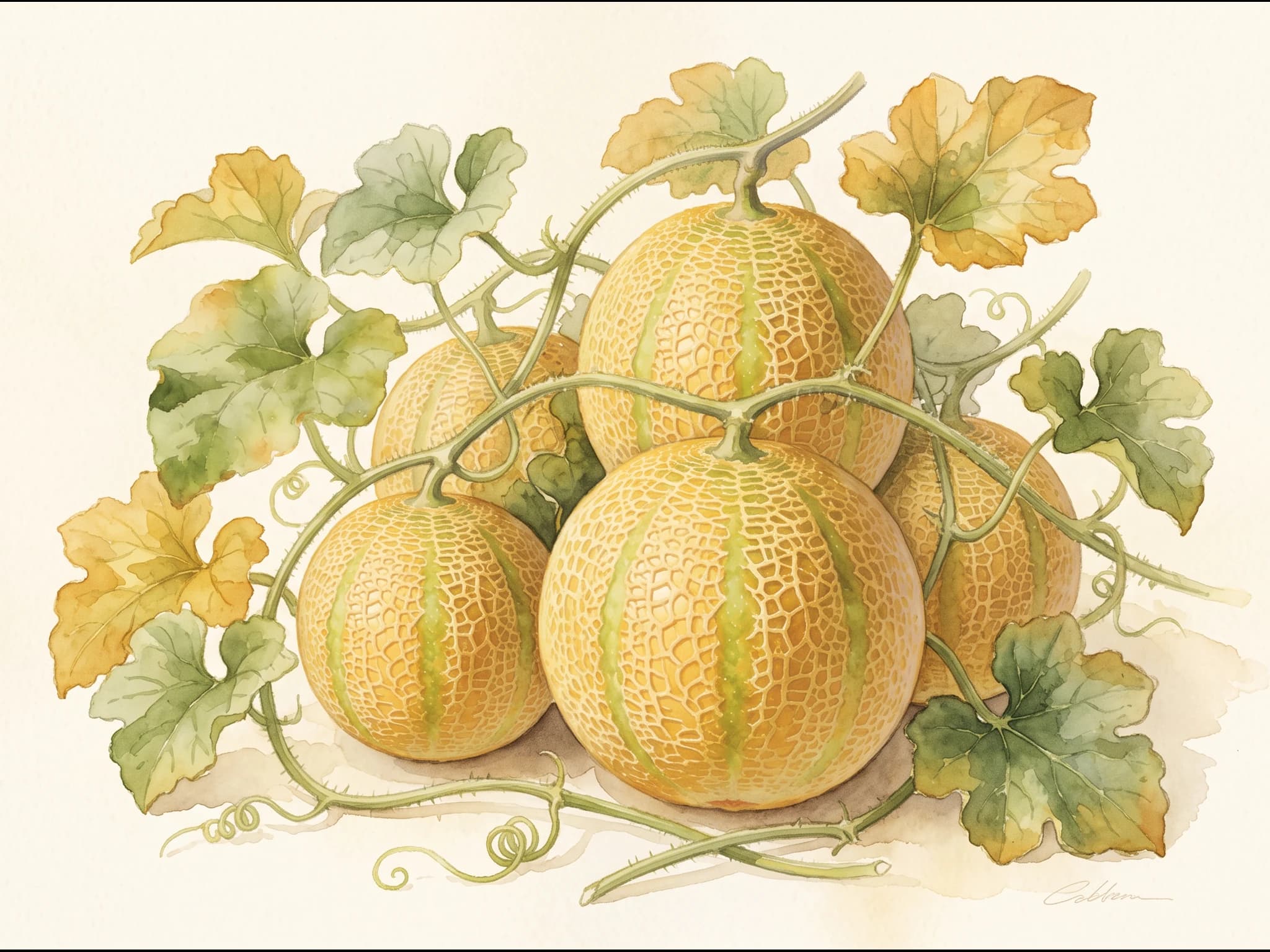 Melón Galia — Fruto