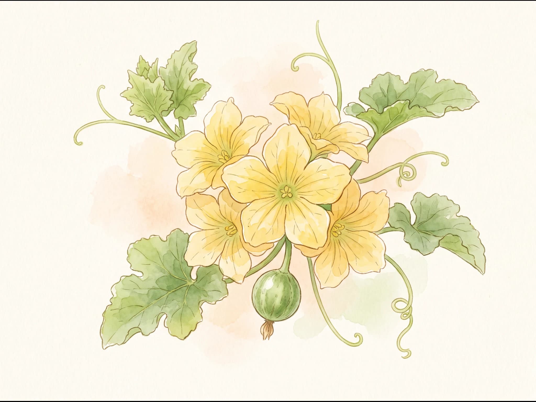 Melón Piel de Sapo — Flor