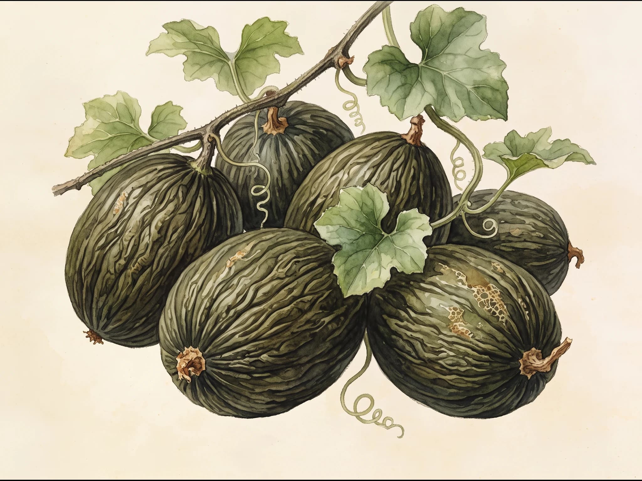 Melón Tendral negro — Fruto