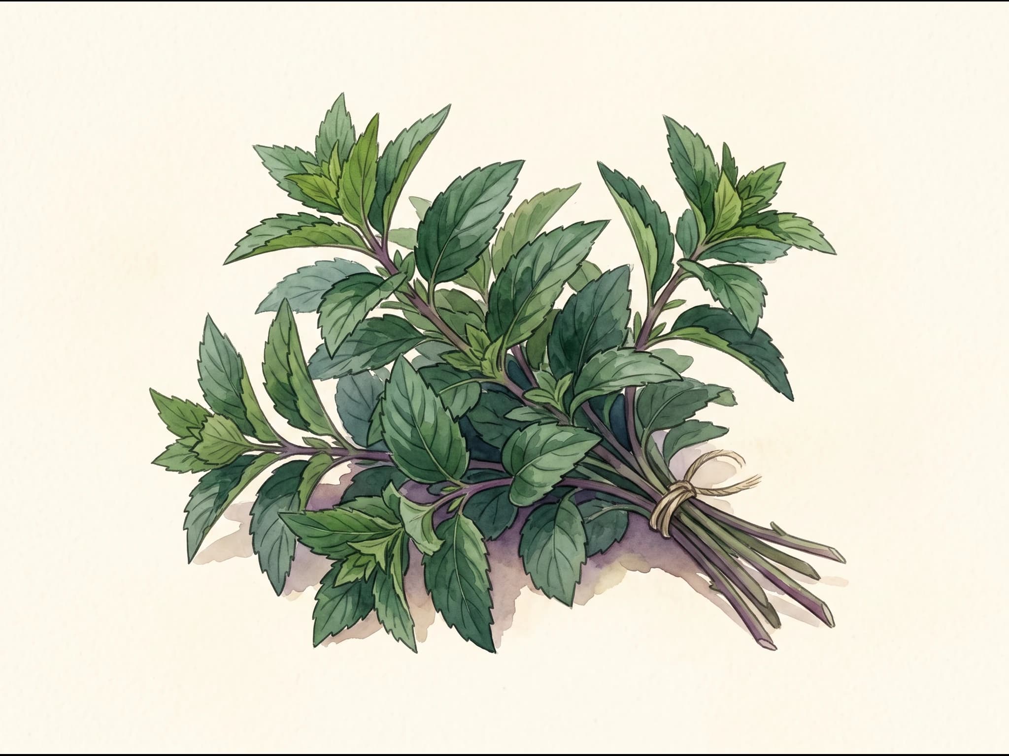 Menta piperita — Fruto