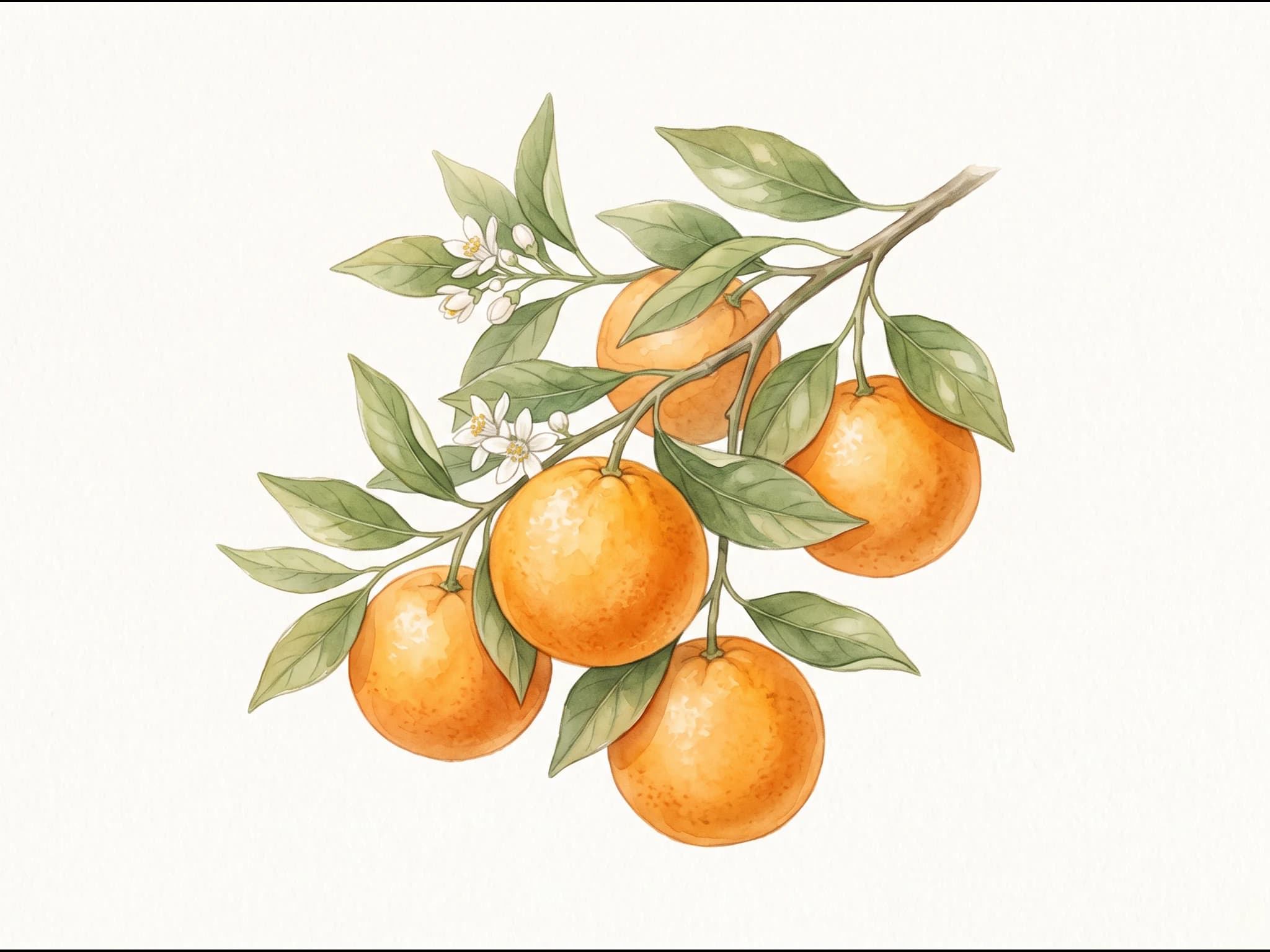 Naranjo Valencia Late — Fruto
