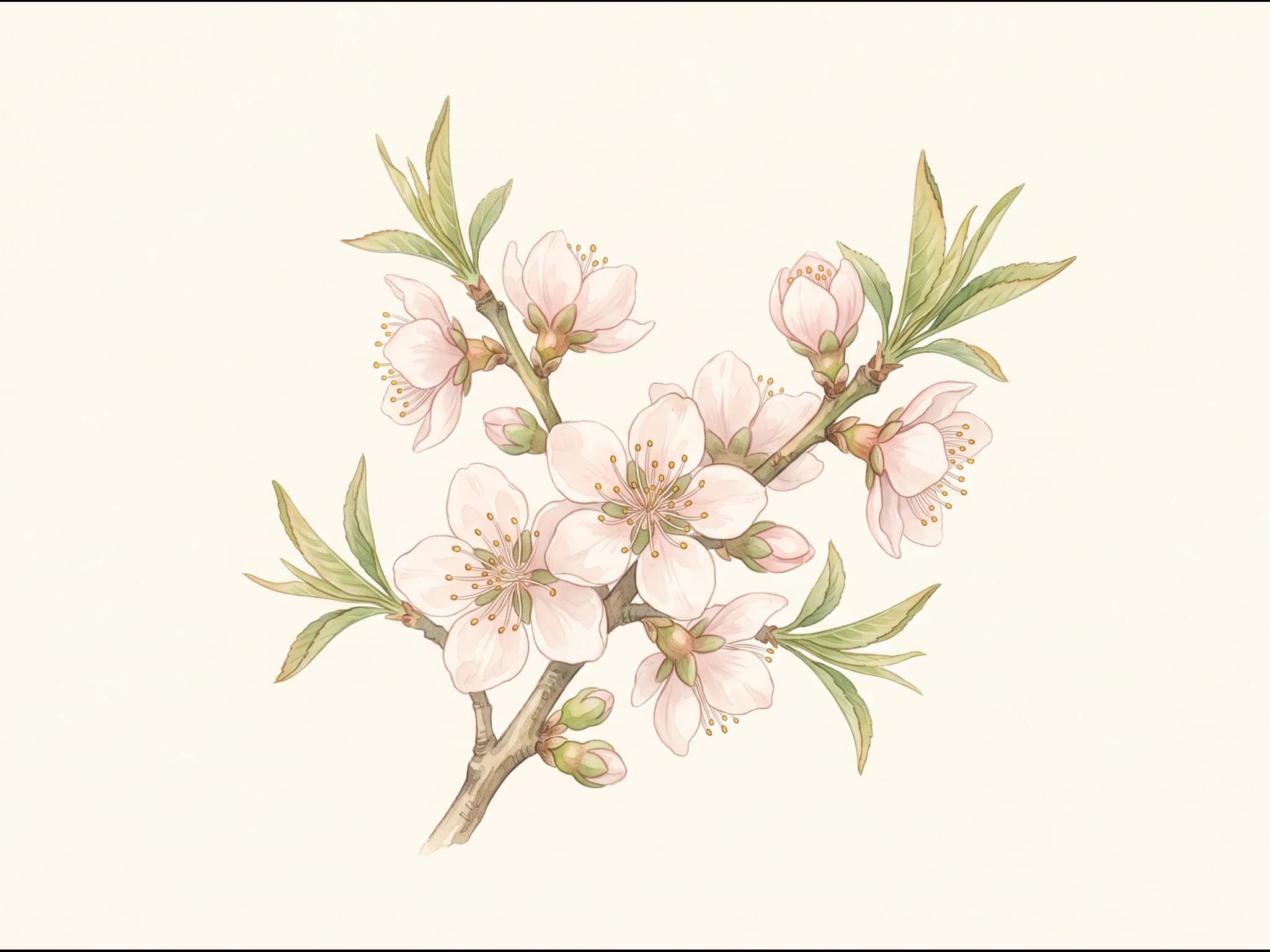 Nectarina blanca — Flor