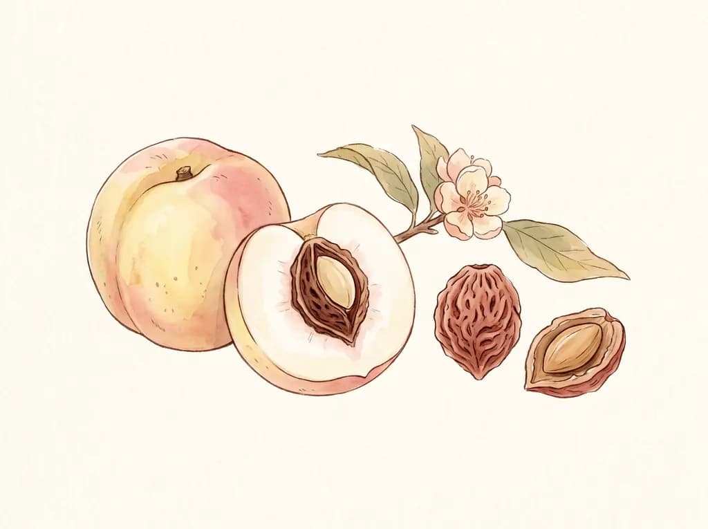 Nectarina blanca — Semillas