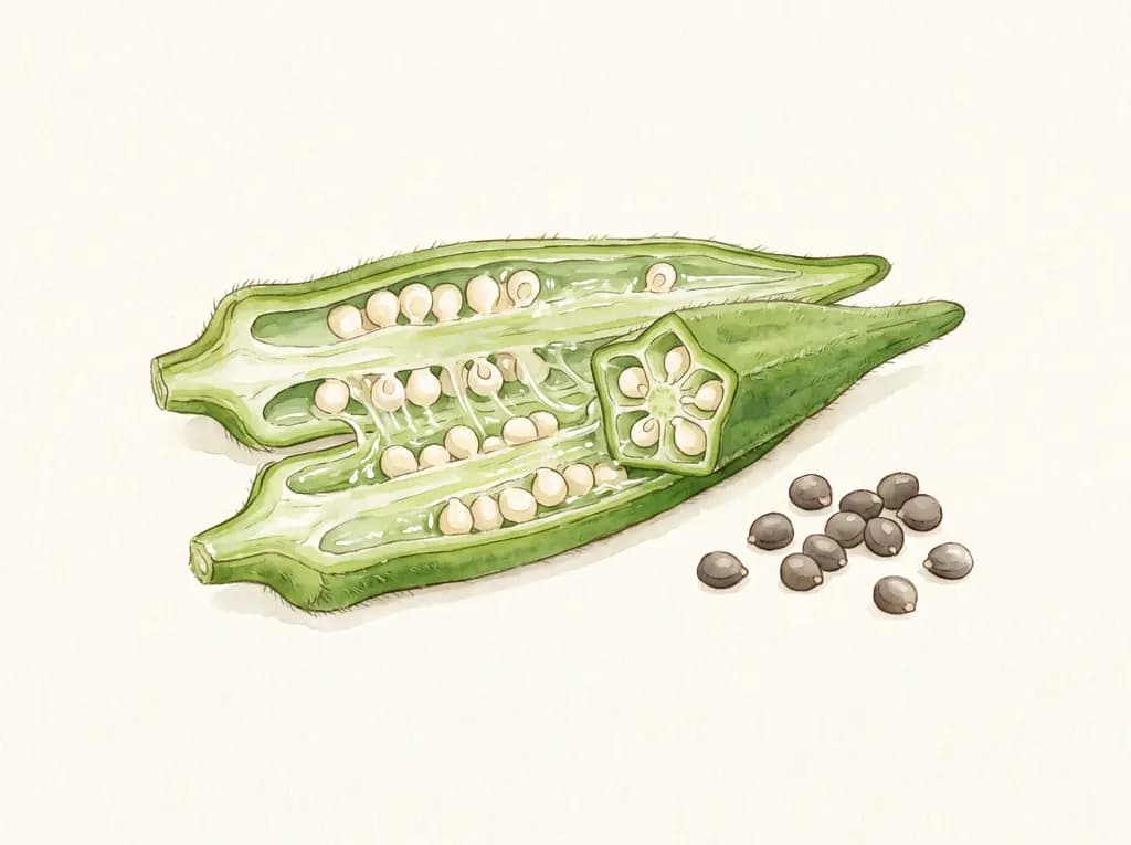 Okra (quimbombó) — Semillas