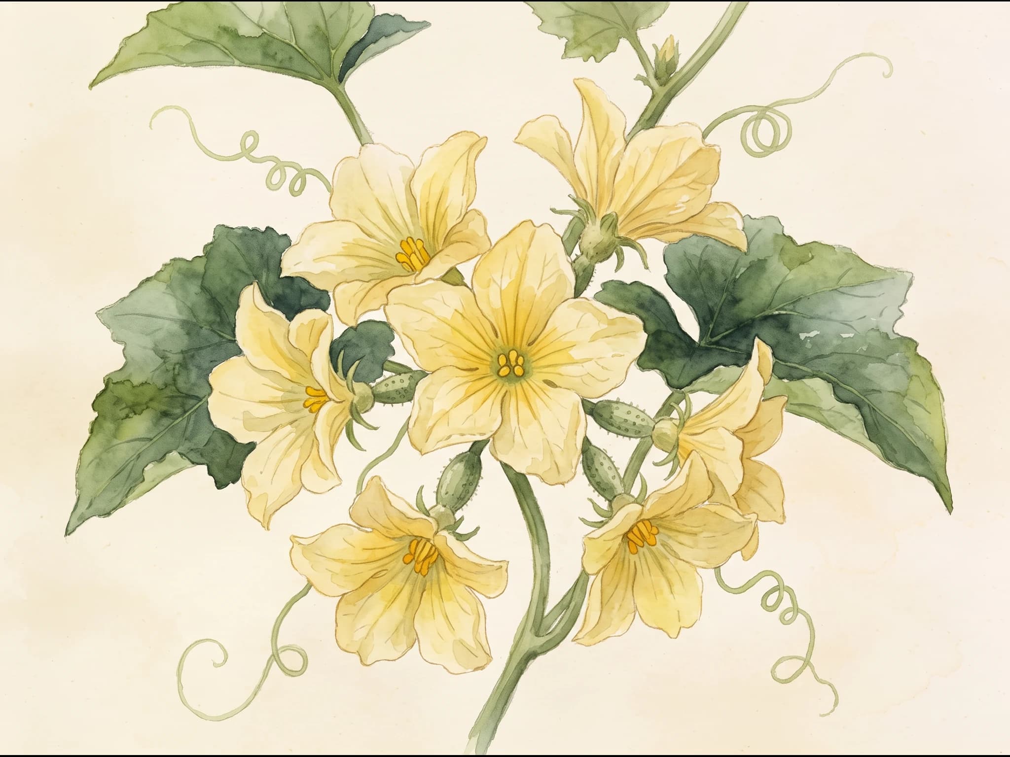 Pepino holandés — Flor