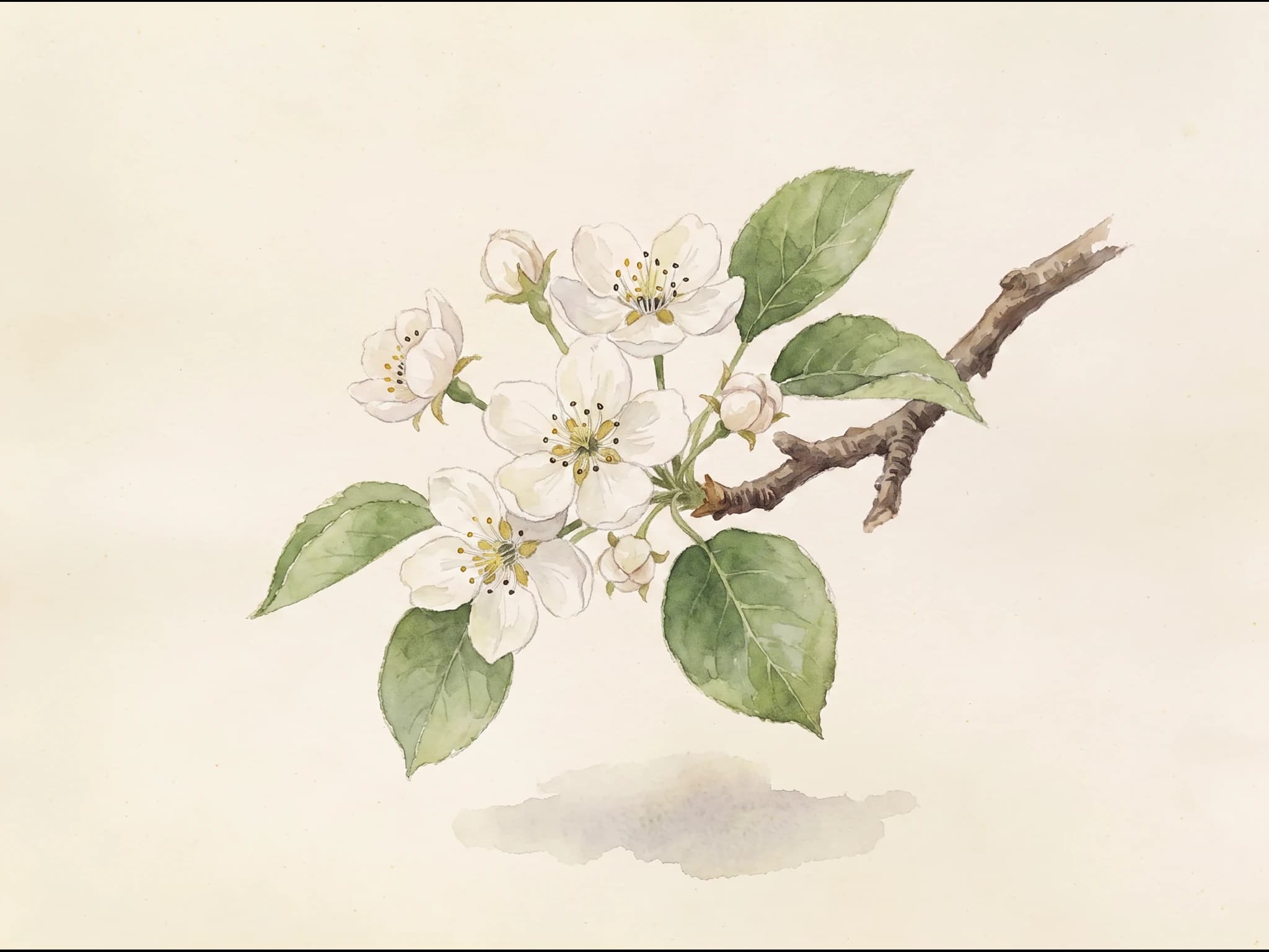 Peral Blanquilla — Flor