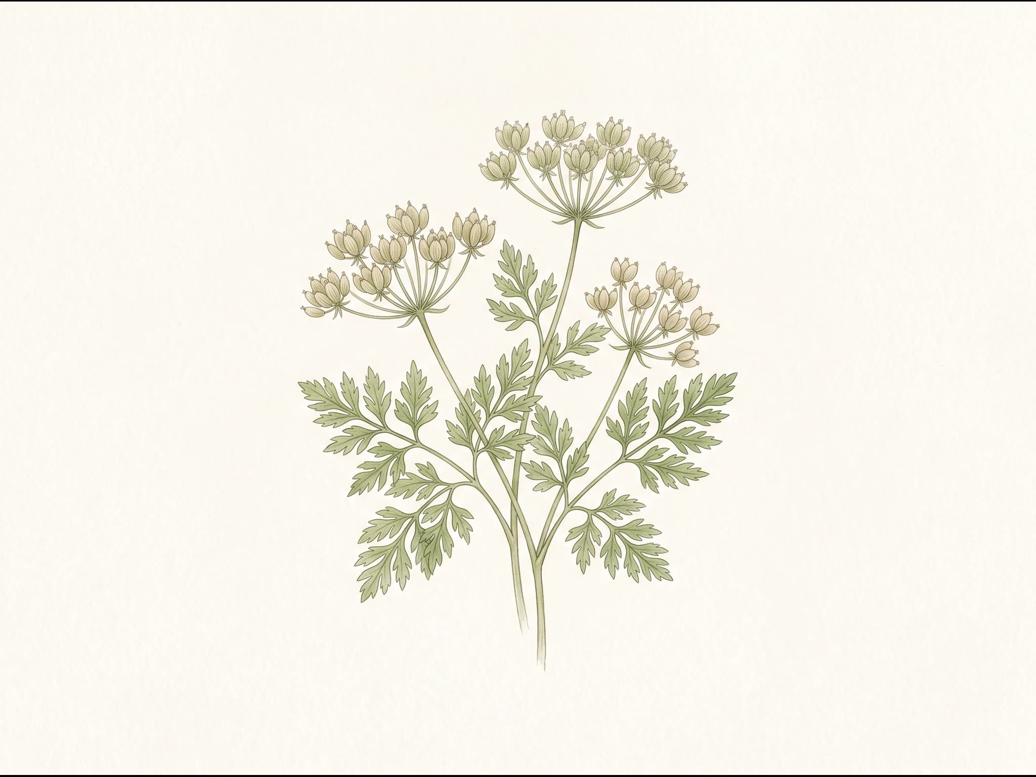 Perifollo — Fruto