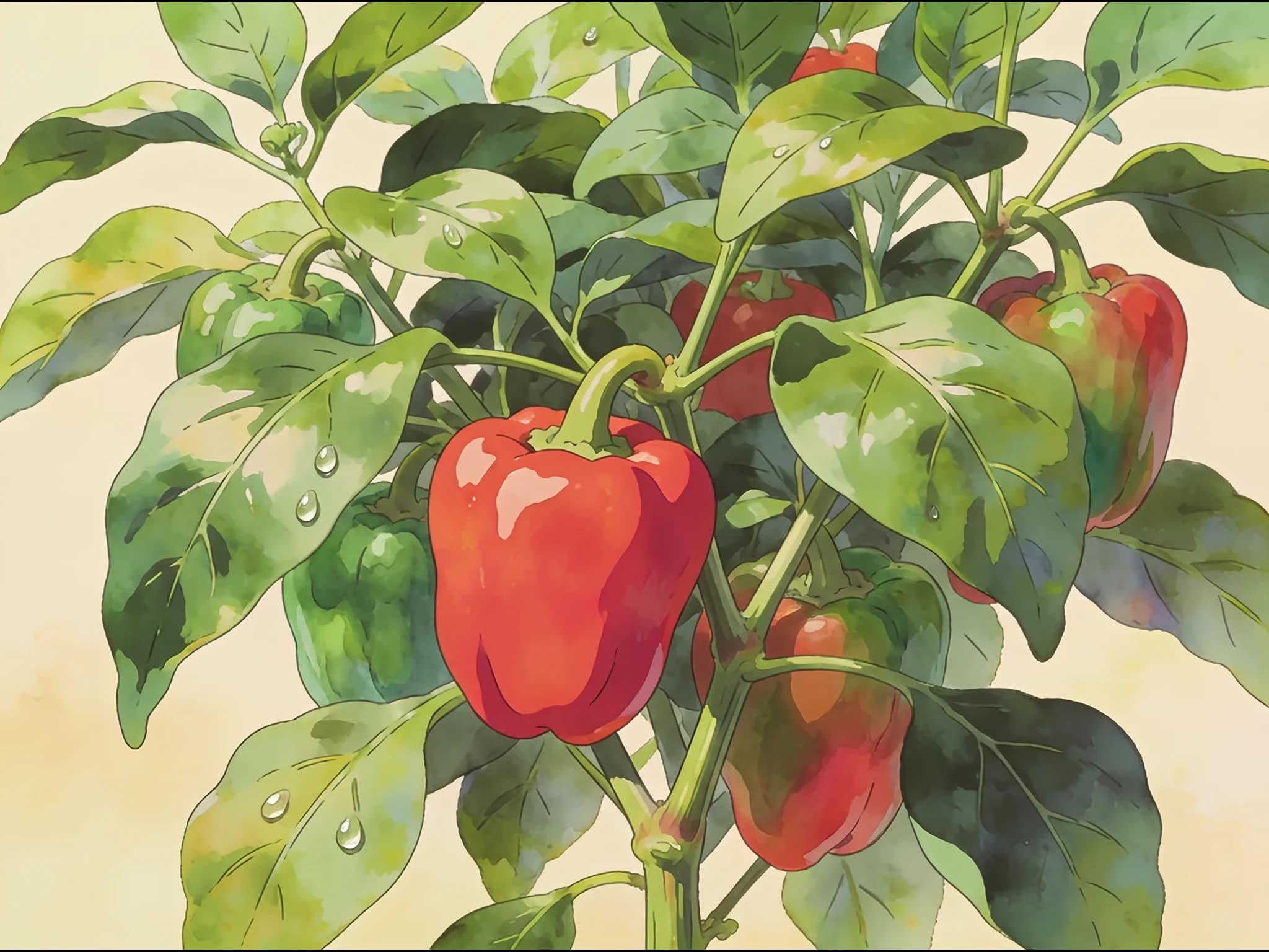 Pimiento California Wonder — Fruto