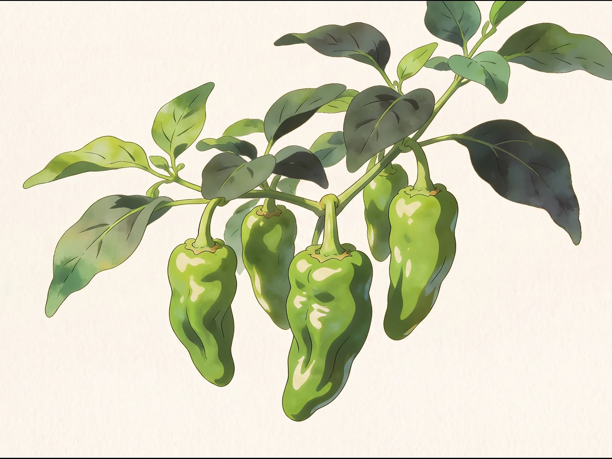 Pimiento de Padrón — Fruto