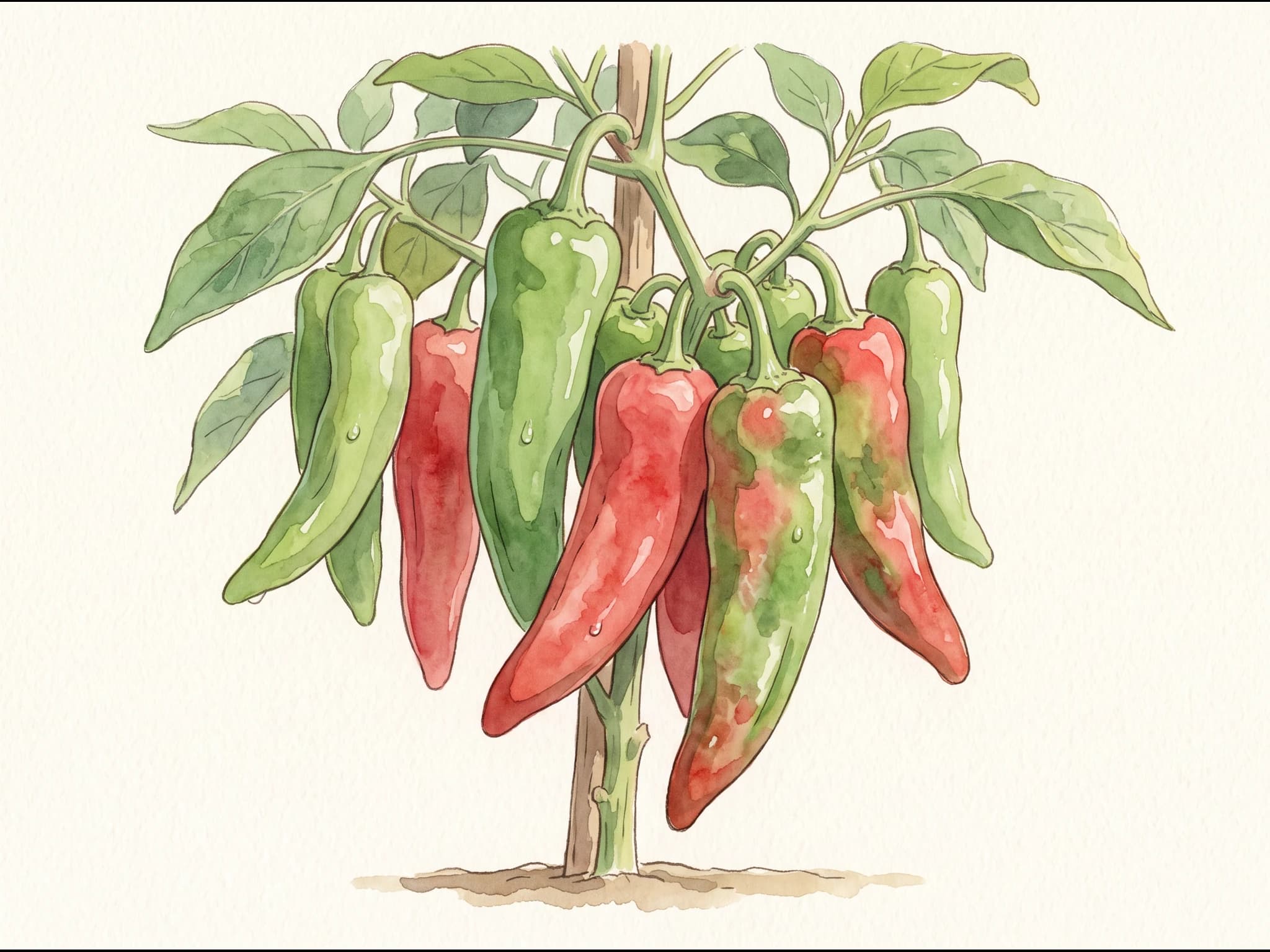 Pimiento italiano — Fruto