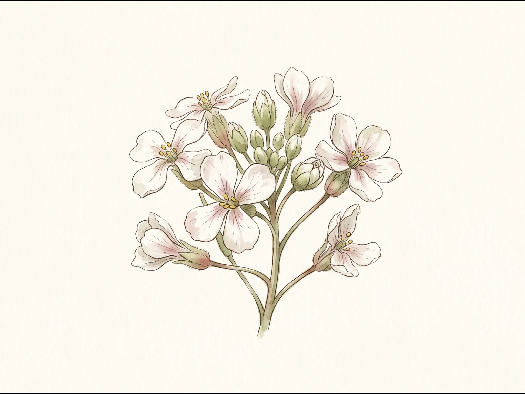 Rábano Cherry Belle — Flor