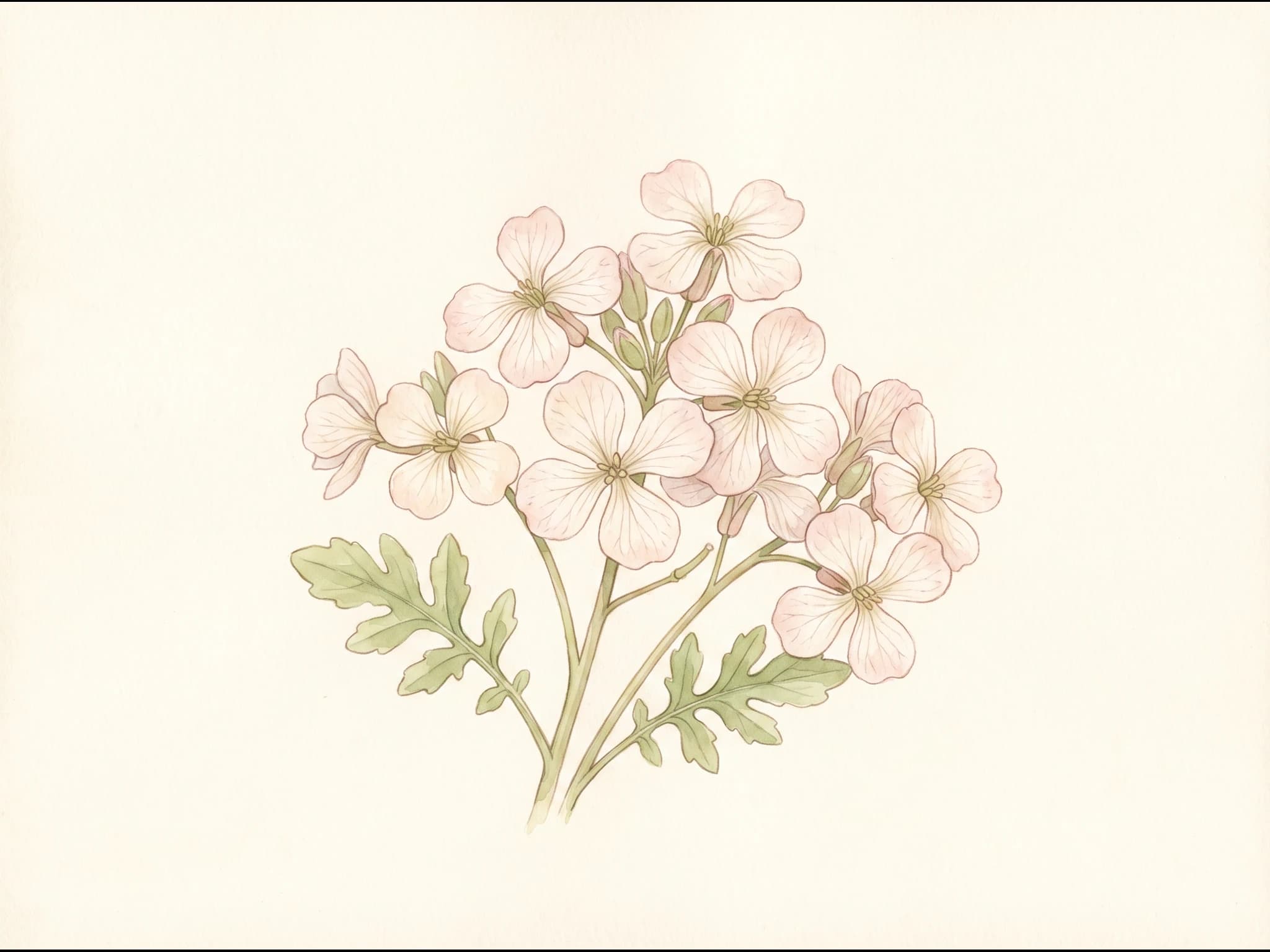 Rábano sandía — Flor