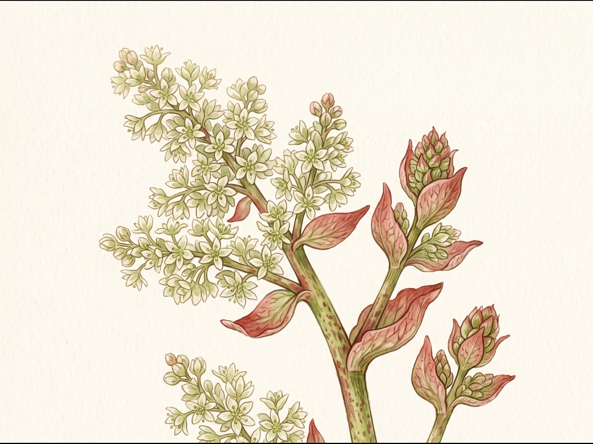 Ruibarbo — Flor