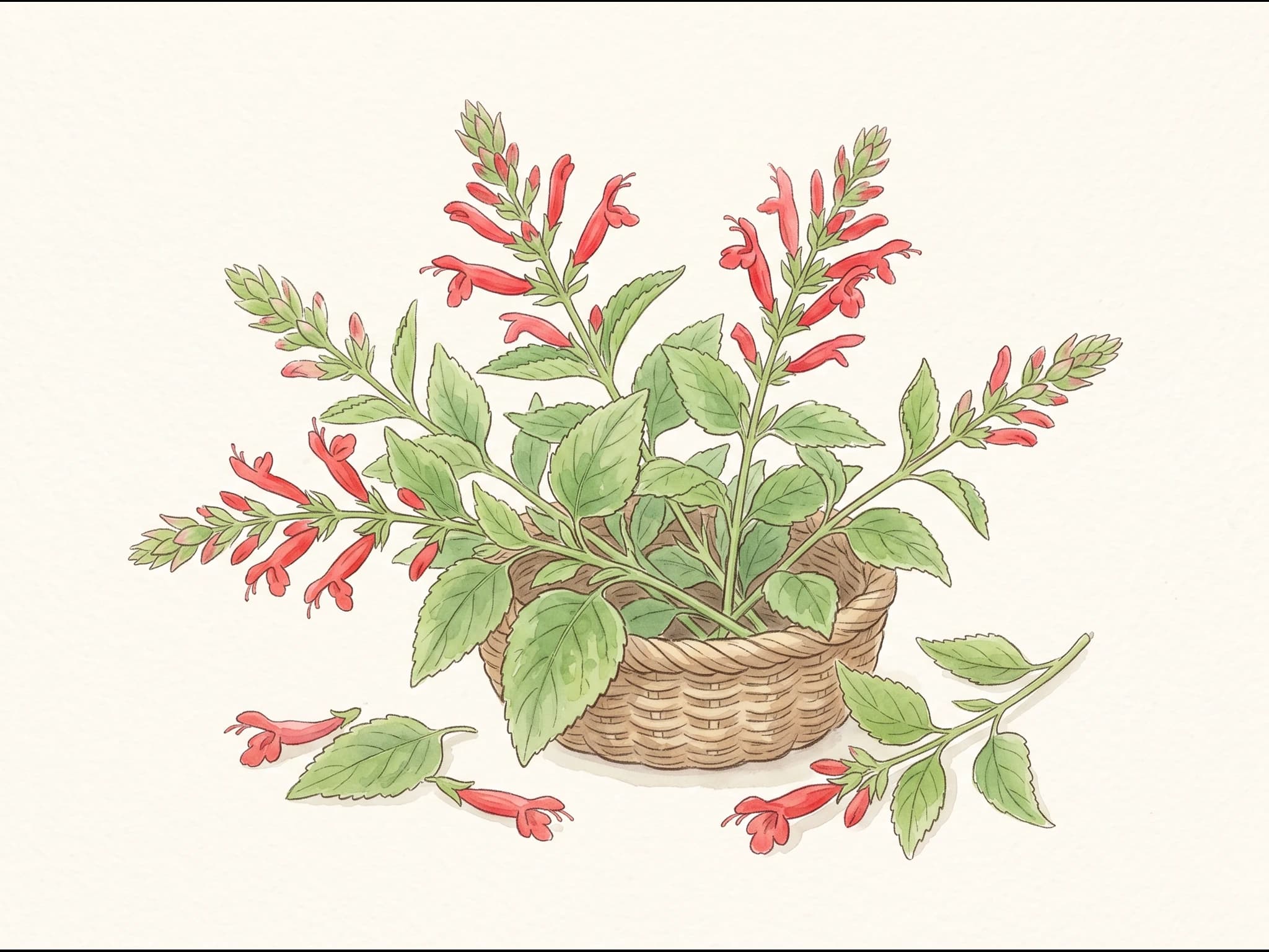 Salvia piña — Fruto