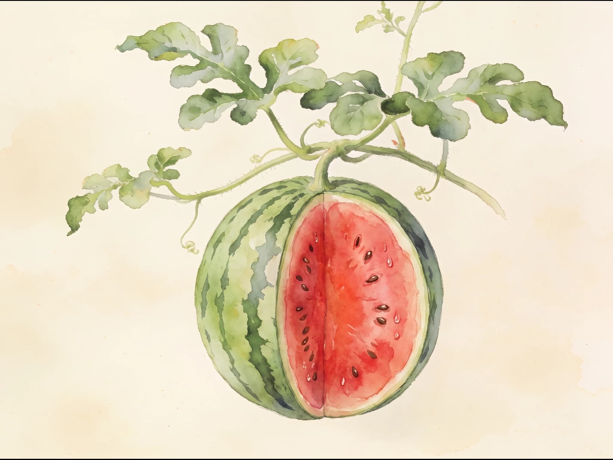 Sandía Crimson Sweet — Fruto