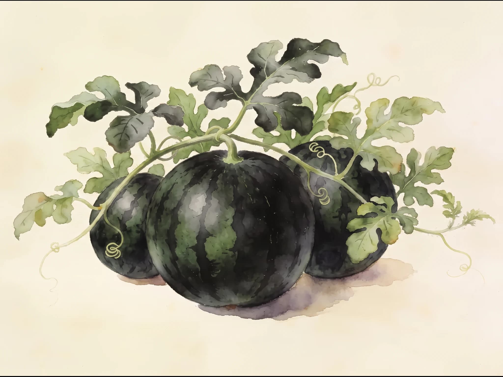 Sandía negra — Fruto