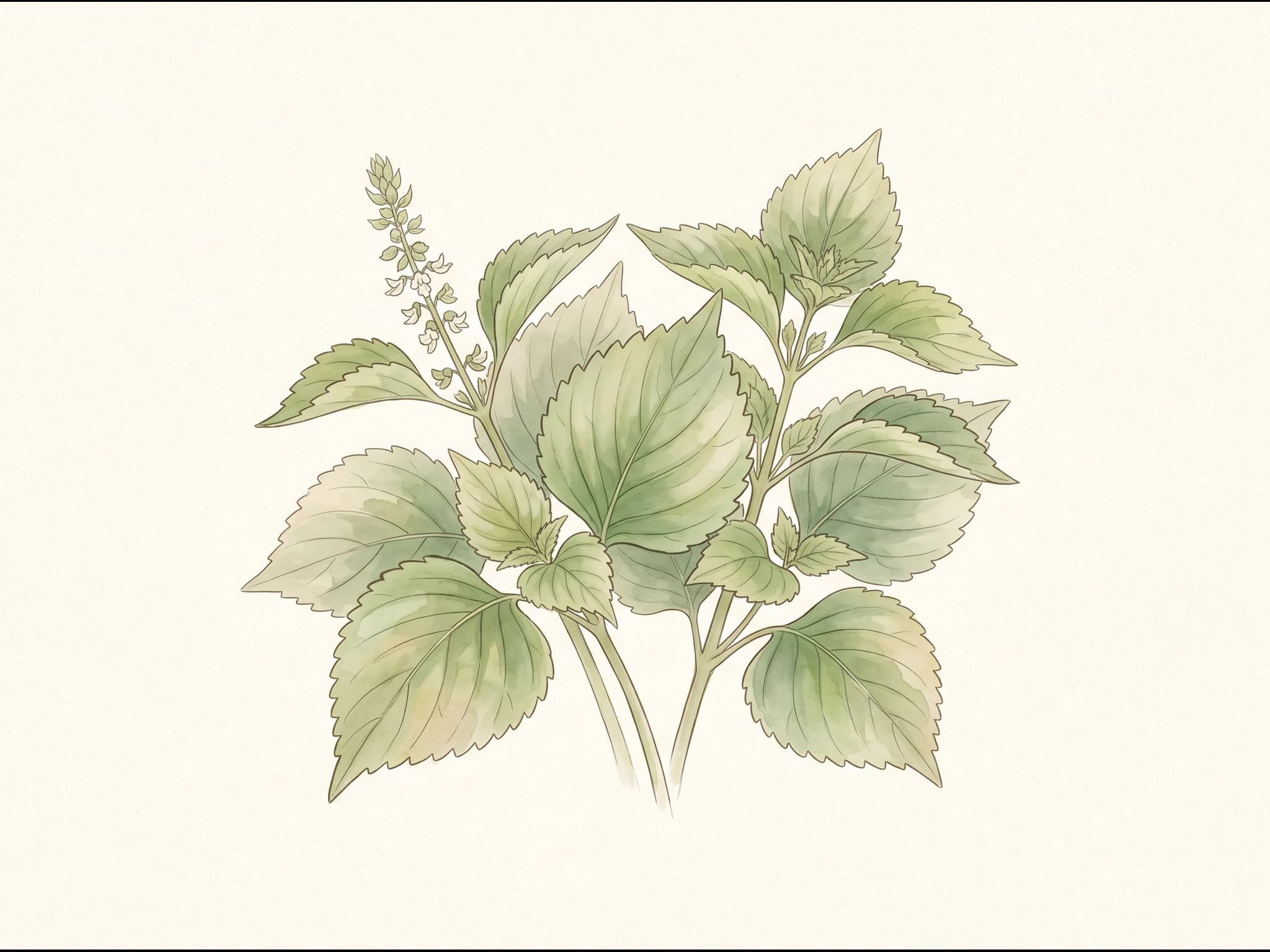 Shiso (perilla) verde — Fruto