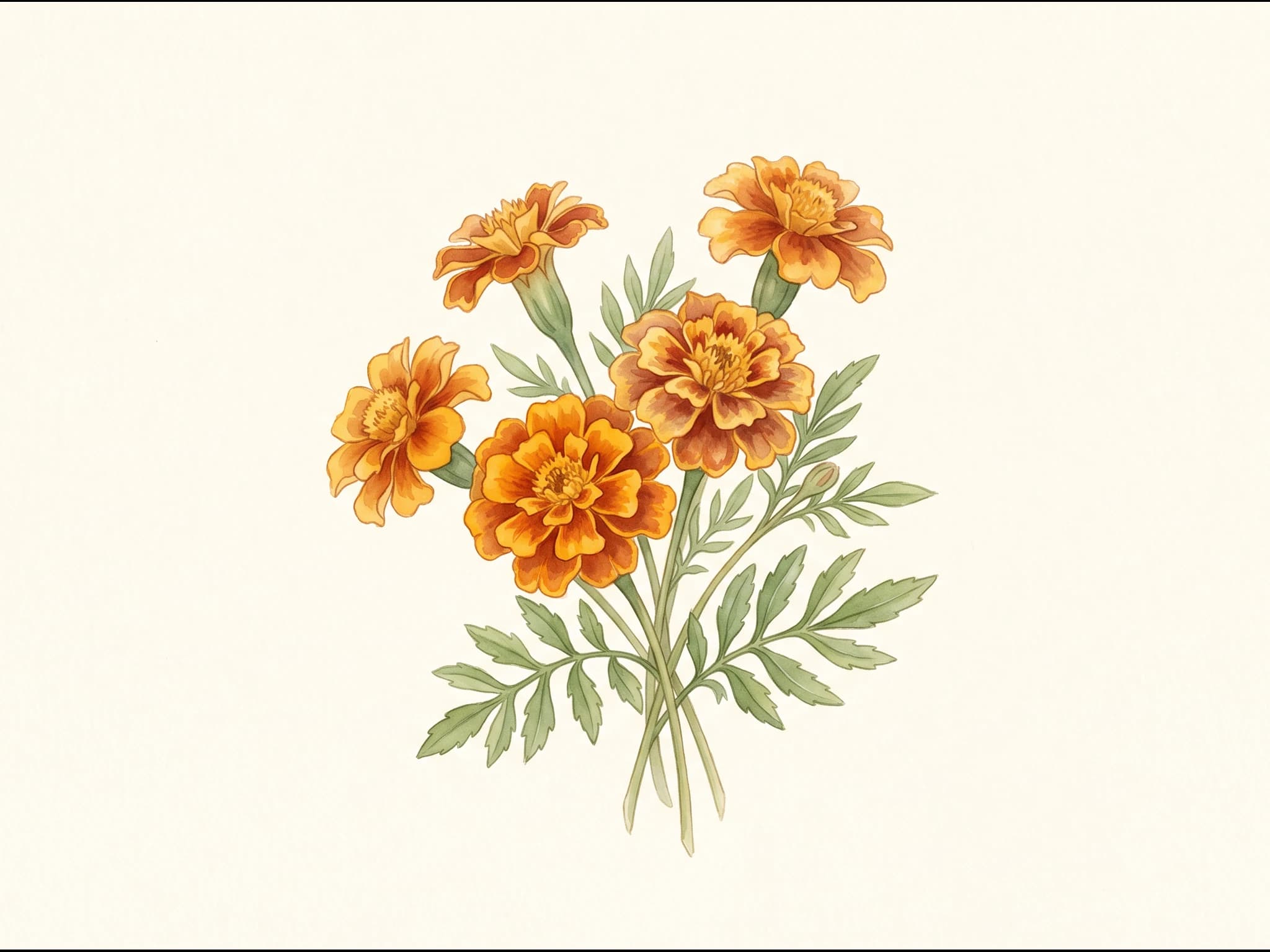 Tagete francesa — Fruto